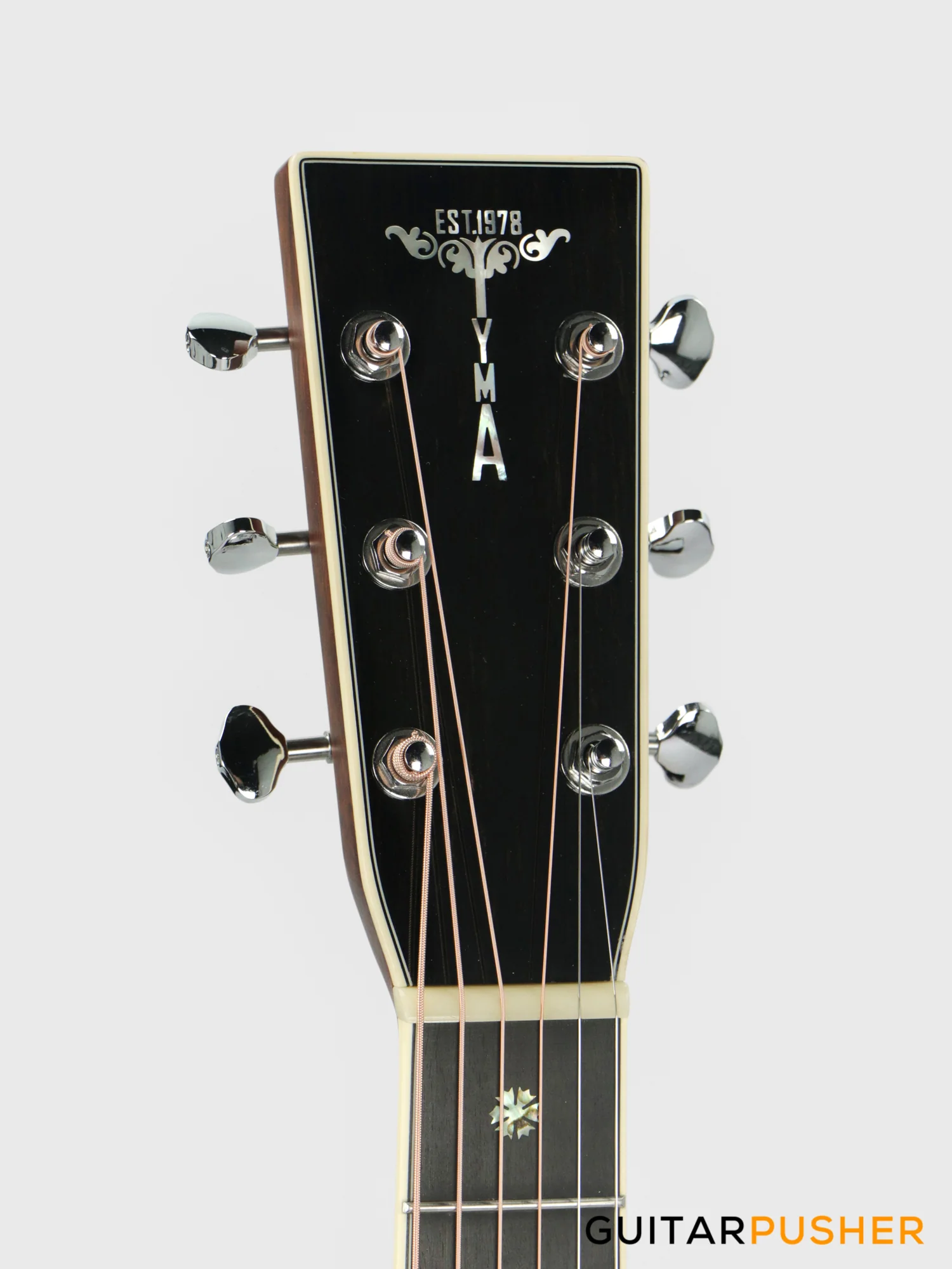 Tyma TF-28VE All-Solid Wood Sitka Spruce Top Indian Rosewood OM Acoustic-Electric Guitar with Fishman USA Elipse Matrix Pickup System & Case - Image 5