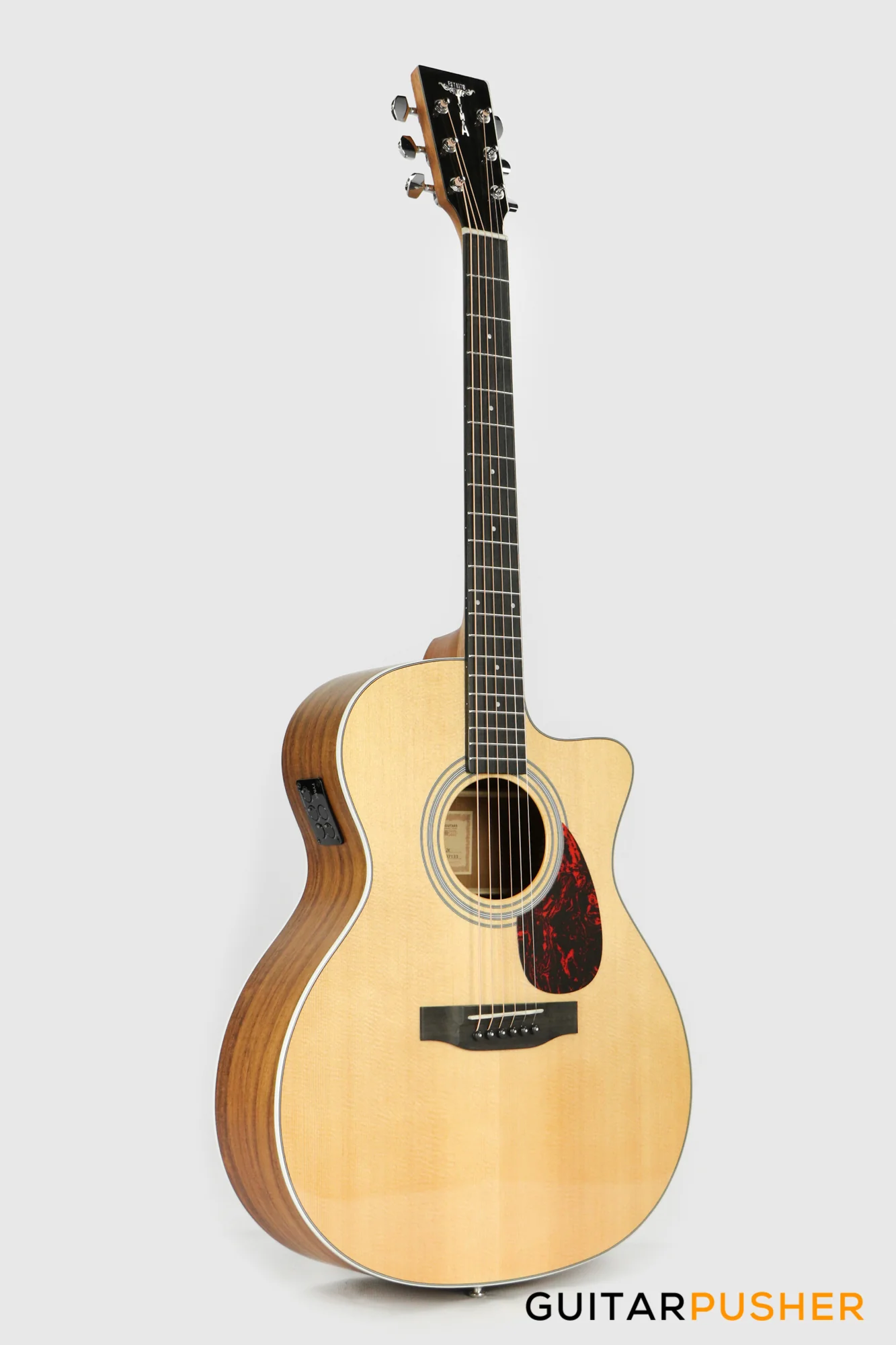 Tyma TG-12 Solid Sitka Spruce Top Rosewood Grand Auditorium Acoustic-Electric Guitar w/ Fishman INK-300 Pickup System - Image 3