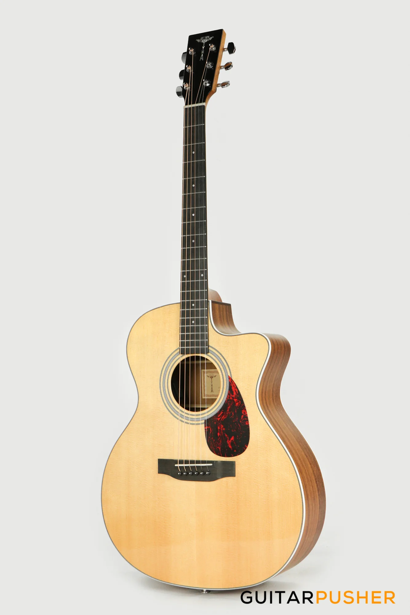 Tyma TG-12 Solid Sitka Spruce Top Rosewood Grand Auditorium Acoustic-Electric Guitar w/ Fishman INK-300 Pickup System - Image 8