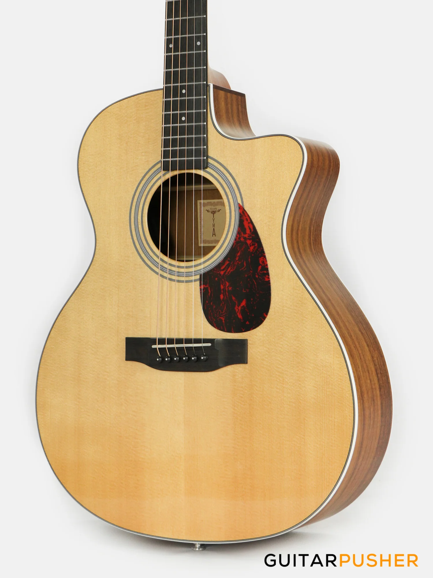 Tyma TG-12K Solid Sitka Spruce Top Rosewood Grand Auditorium Acoustic-Electric Guitar w/ Tyma T-200 Pickup System - Image 9