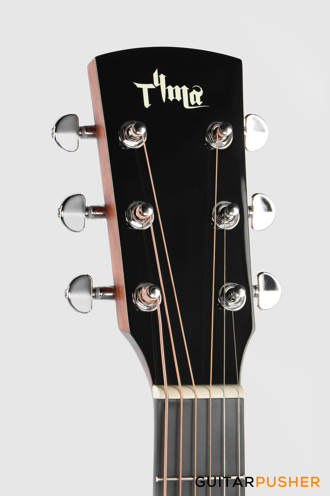 Tyma TG-5E PRO Solid Sitka Spruce Top Sapele Grand Auditorium Acoustic-Electric Guitar with T200 MAX preamp - Image 5