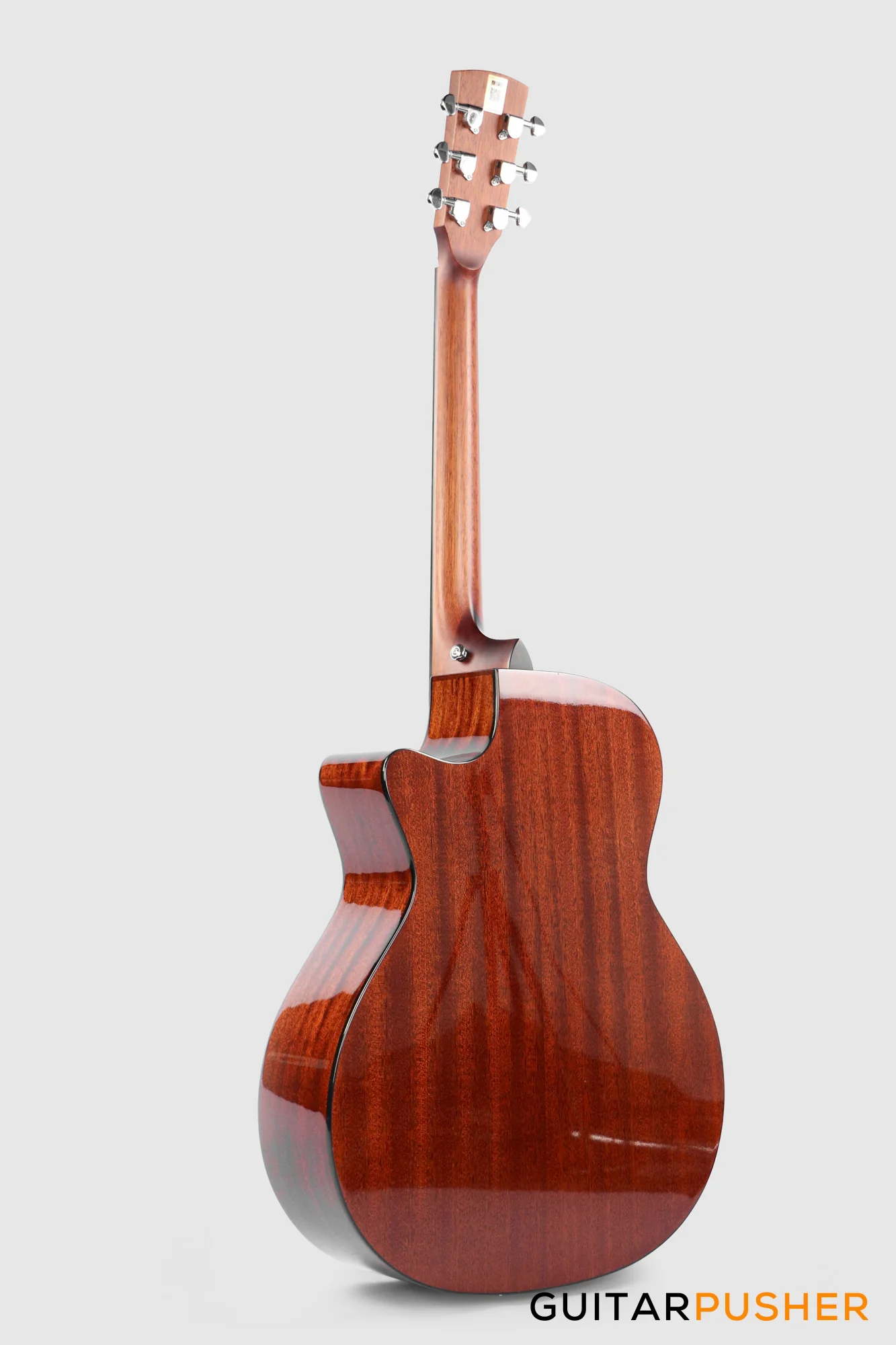 Tyma TG-5E PRO Solid Sitka Spruce Top Sapele Grand Auditorium Acoustic-Electric Guitar with T200 MAX preamp - Image 6