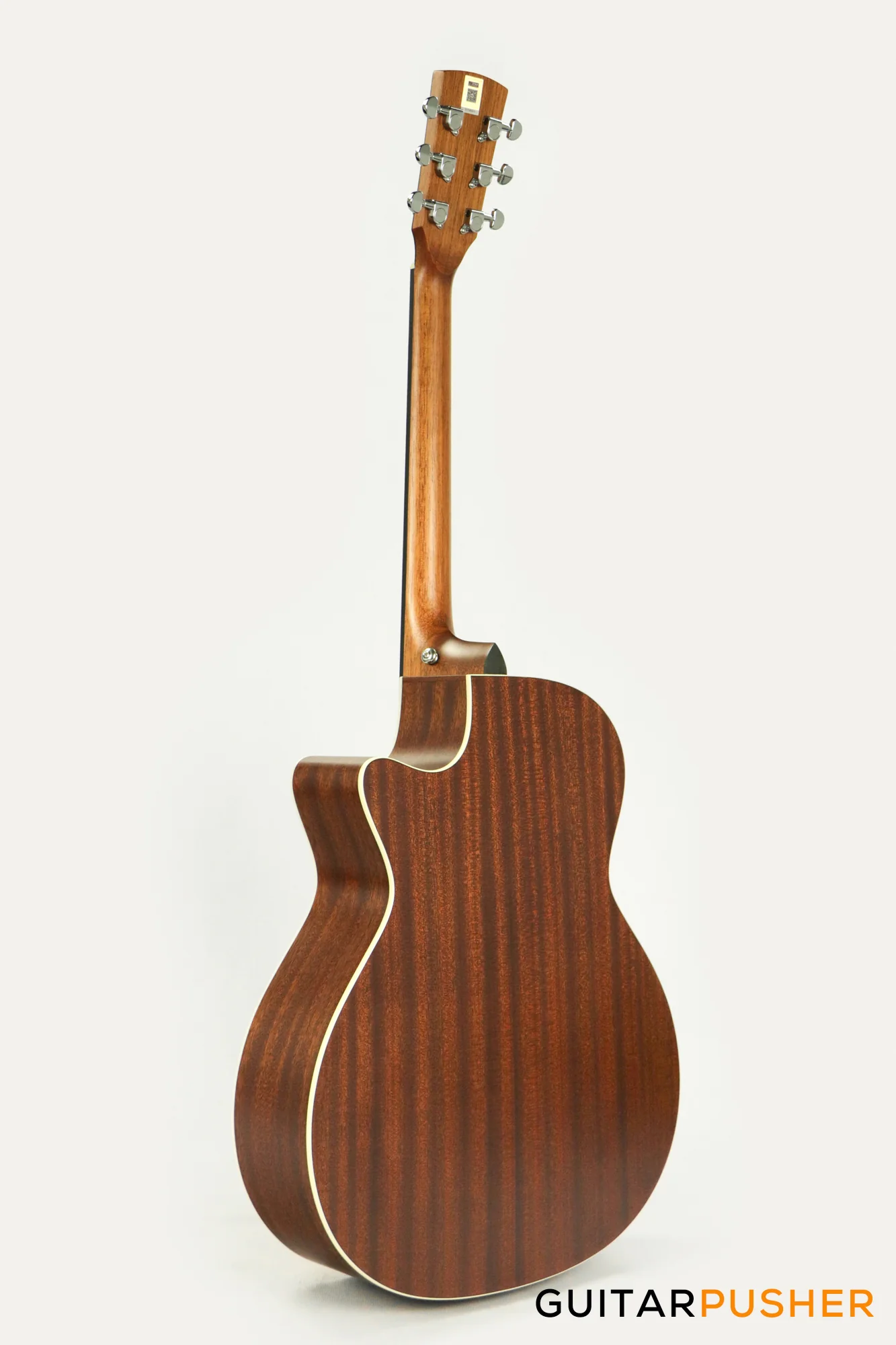 Tyma TG-5E Solid Sitka Spruce Top Mahogany Auditorium Acoustic-Electric Guitar with OS1 Pickup - Image 7