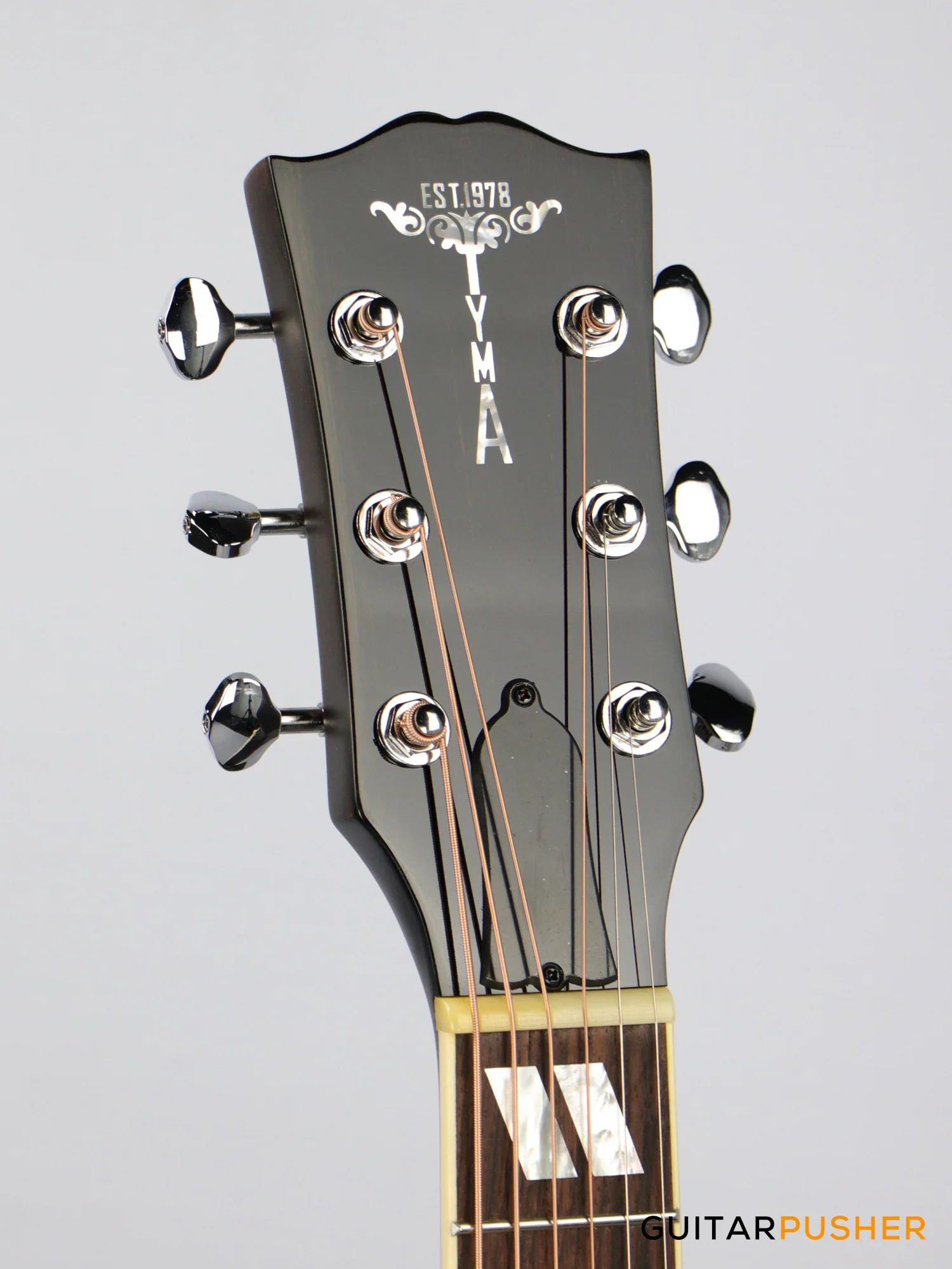 Tyma TJ-45 All-Solid Wood Sitka Spruce/Mahogany Slope-Shoulder Dreadnought Acoustic-Electric Guitar (w/ L.R. Baggs VTC) Vintage Sunburst - Image 5