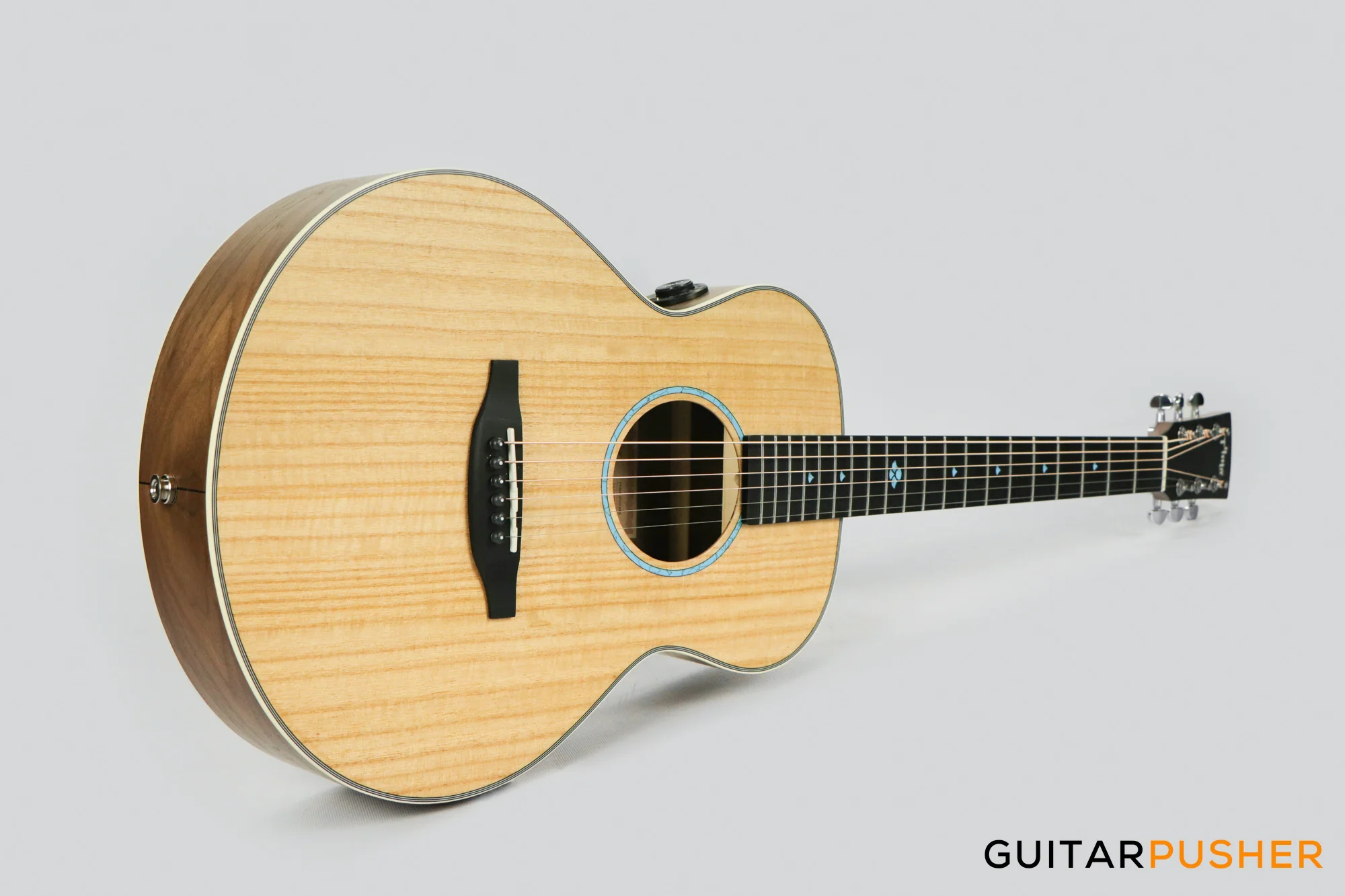 Tyma TS-5PE Paulownia Top Sapele Travel Size Acoustic-Electric Guitar with OS1 Pickup - Image 12