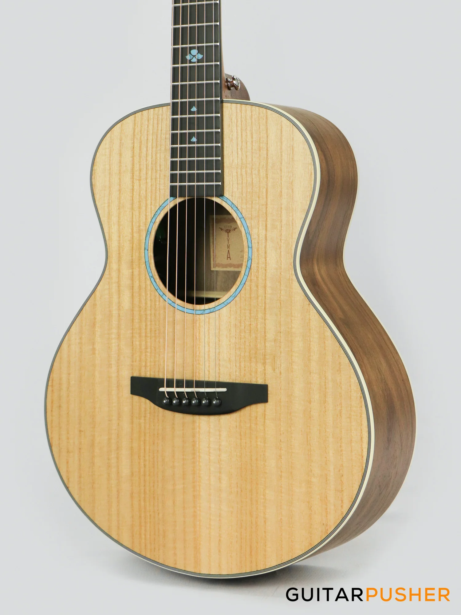 Tyma TS-5PE Paulownia Top Sapele Travel Size Acoustic-Electric Guitar with OS1 Pickup - Image 6