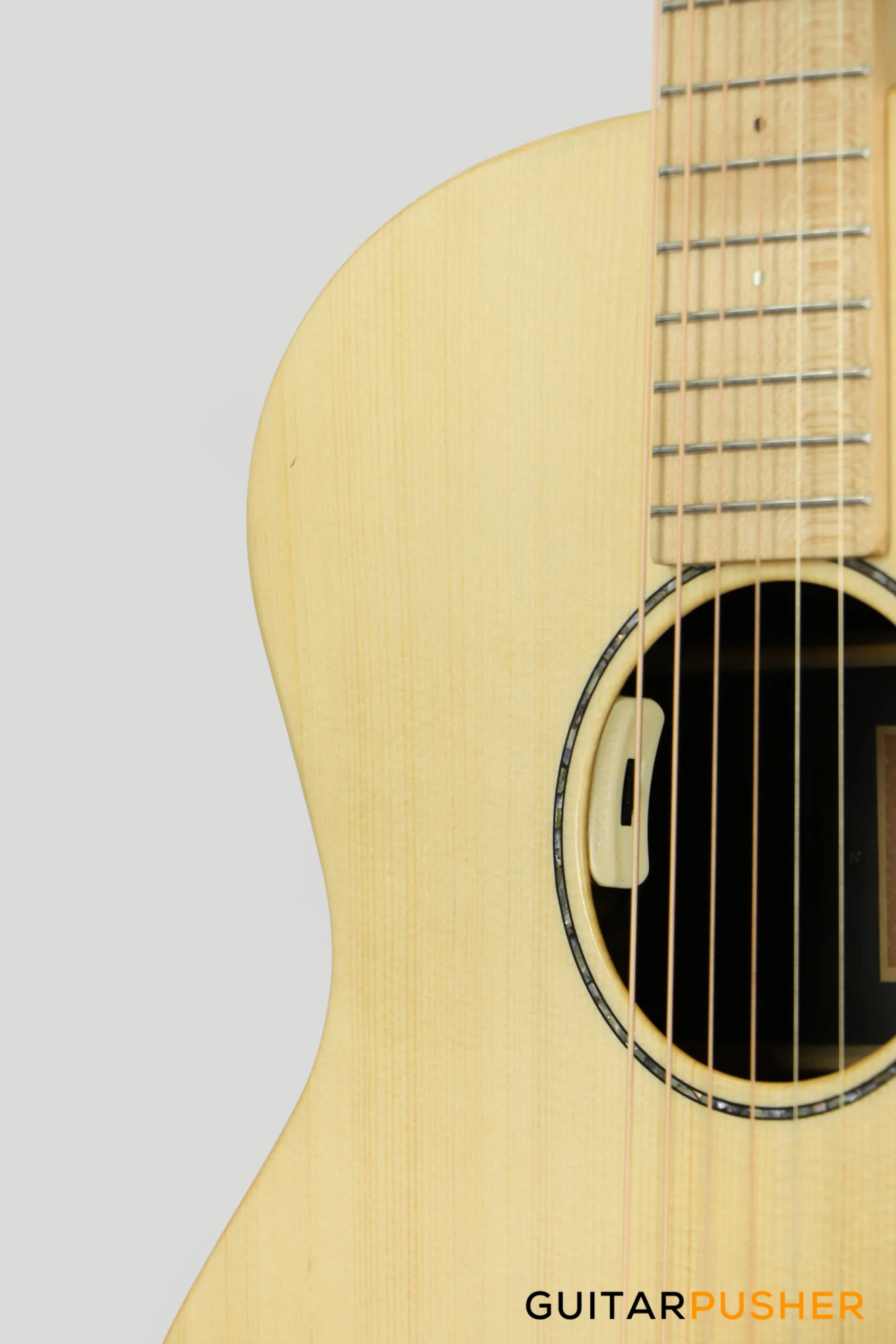 Tyma V-2FME Solid Top Acoustic Guitar Spruce/Maple with Pickup - Image 10