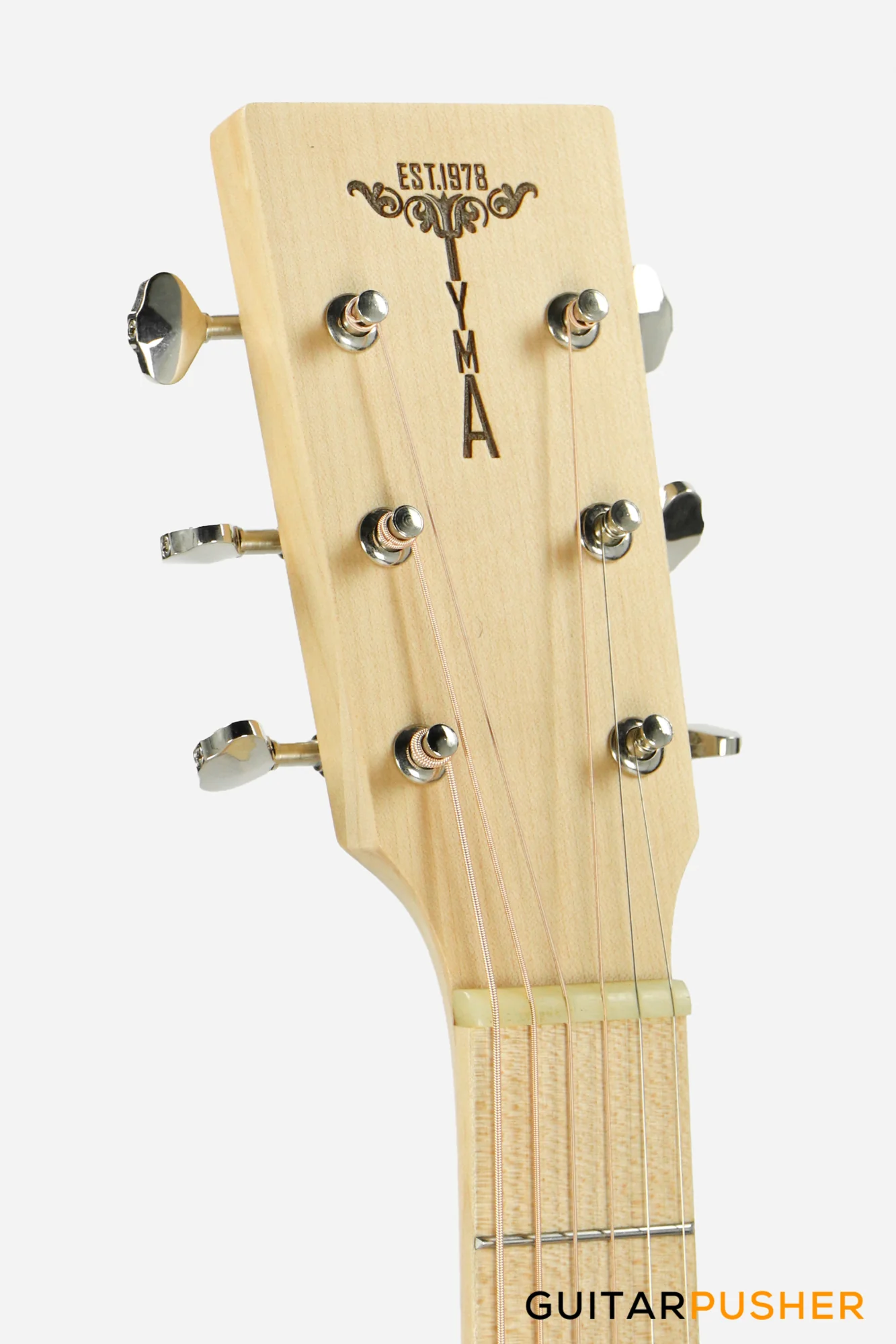 Tyma V-2FME Solid Top Acoustic Guitar Spruce/Maple with Pickup - Image 6