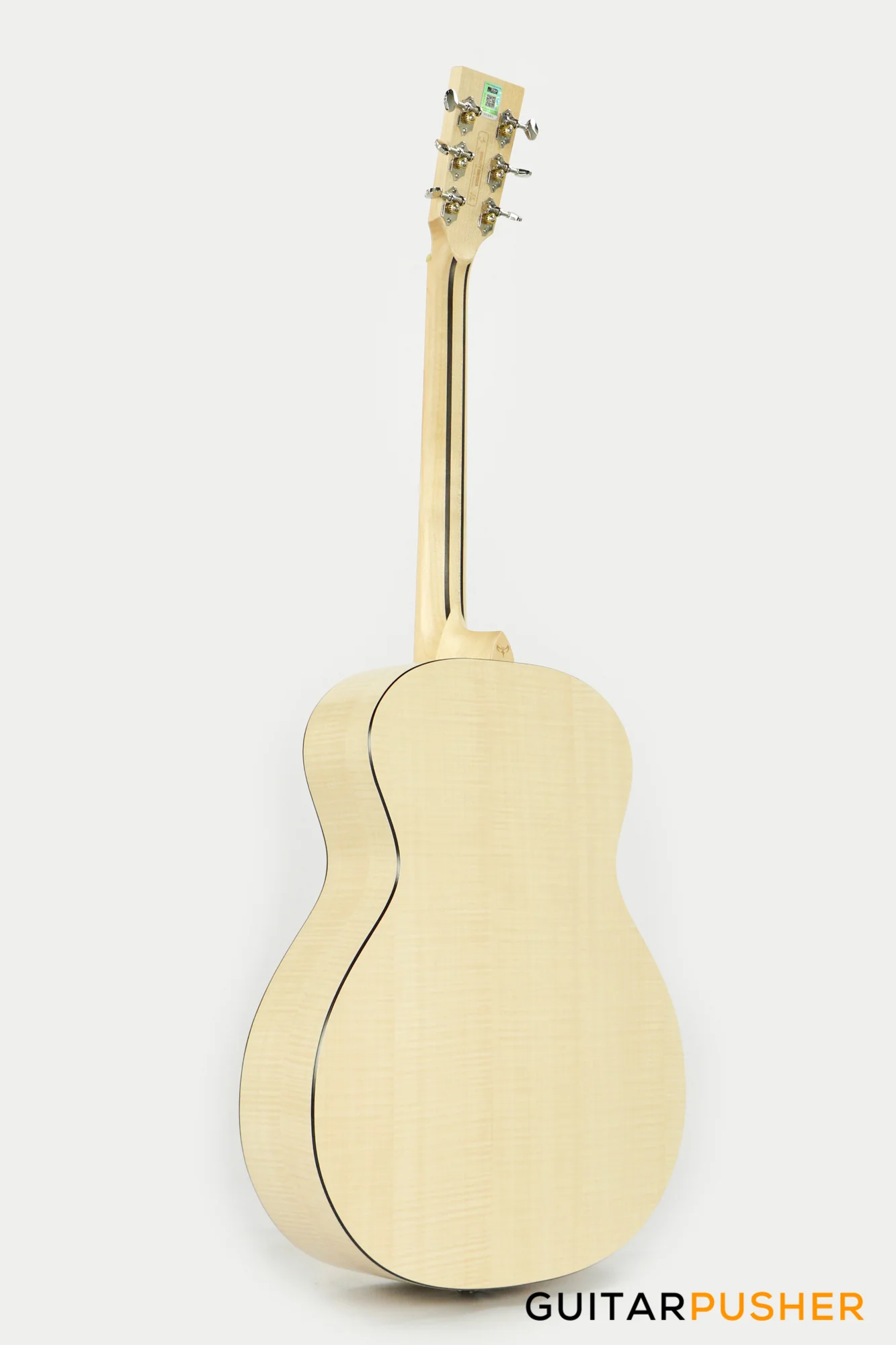 Tyma V-2FME Solid Top Acoustic Guitar Spruce/Maple with Pickup - Image 7