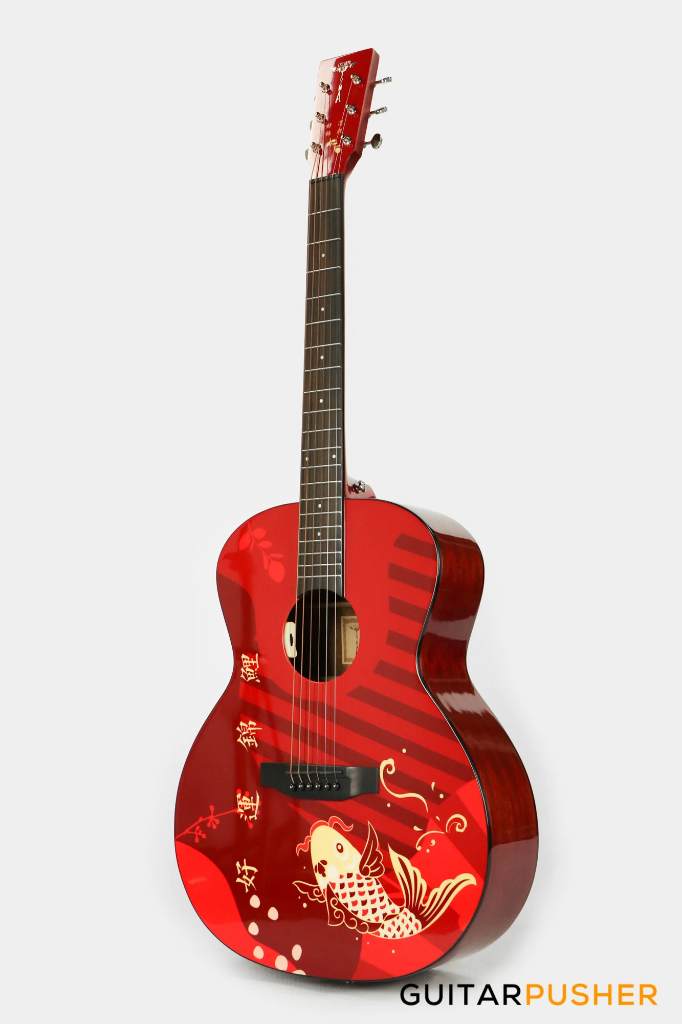 Tyma V-3 Koi Solid Top Auditorium Acoustic Guitar - Image 8