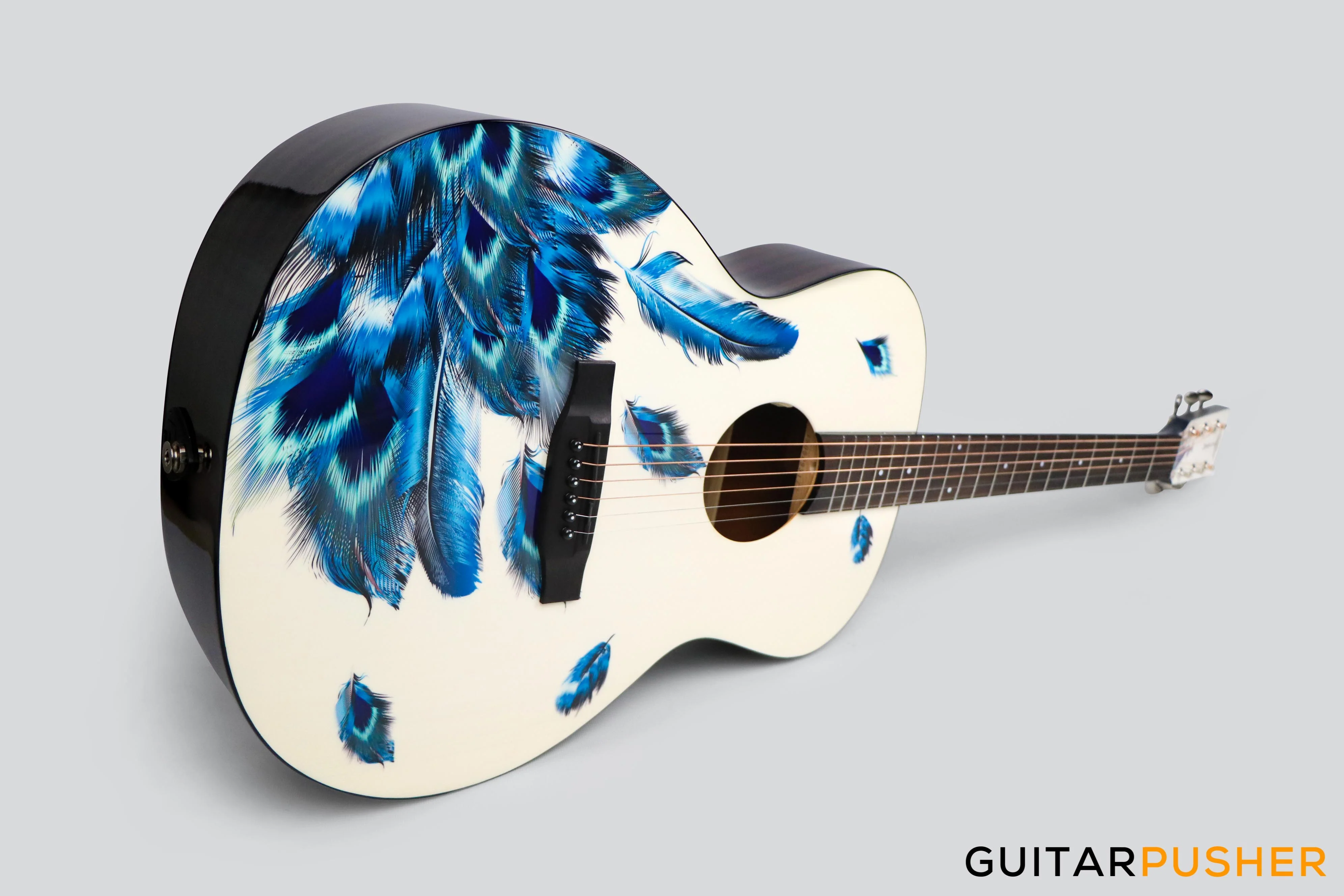 Tyma V-3 Plume Solid Top Auditorium Acoustic Guitar - Image 10