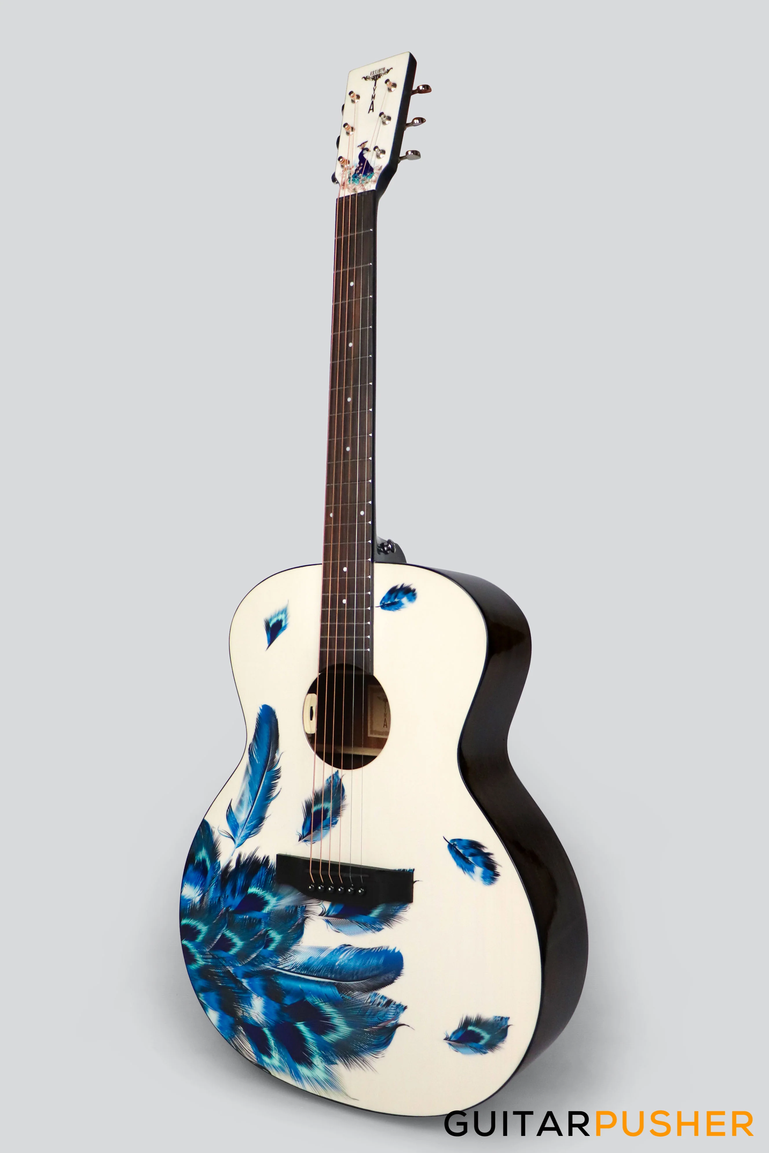 Tyma V-3 Plume Solid Top Auditorium Acoustic Guitar - Image 4