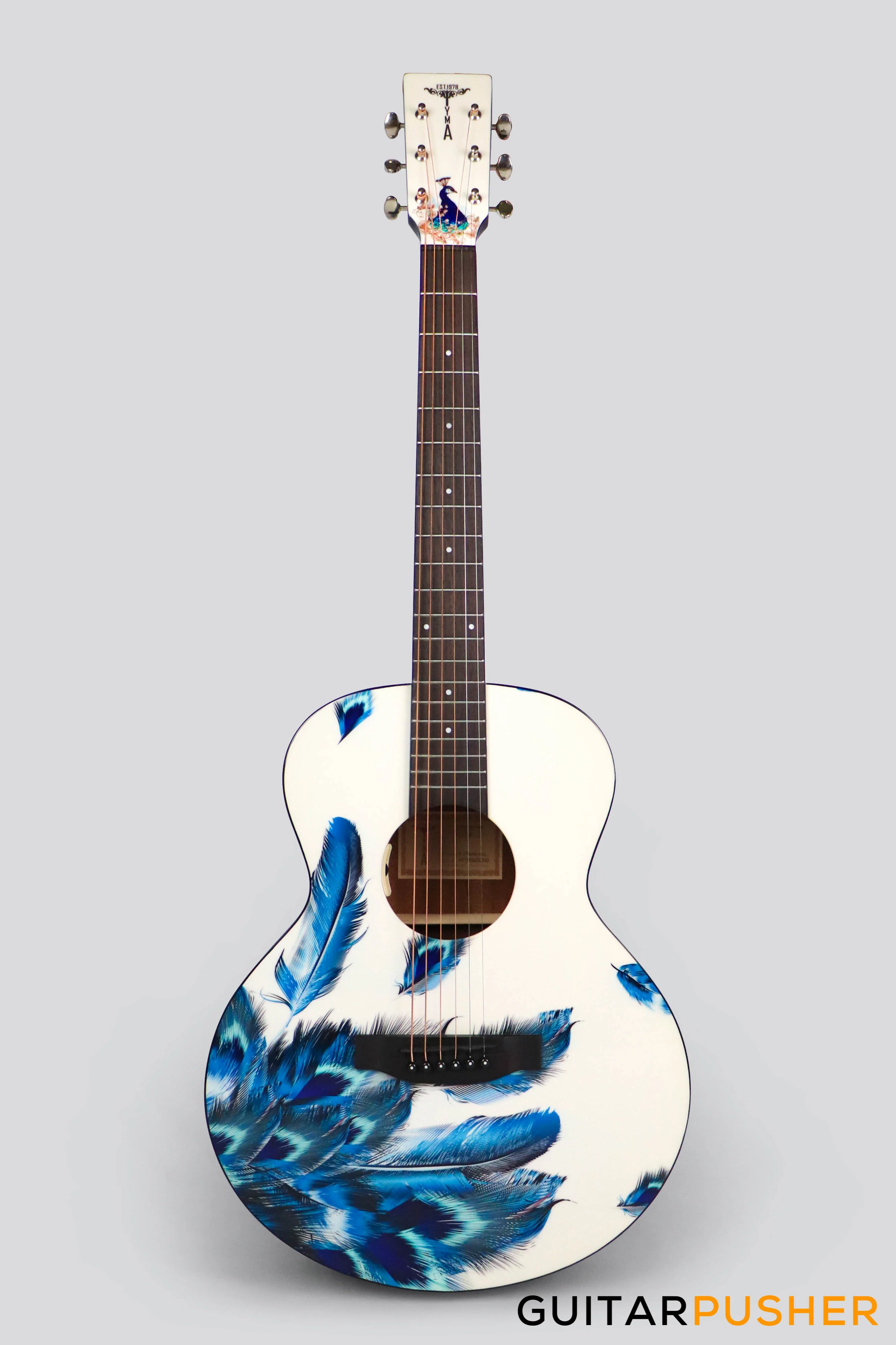 Tyma V-3 Plume Solid Top GS Mini 36 Acoustic Guitar - Image 3