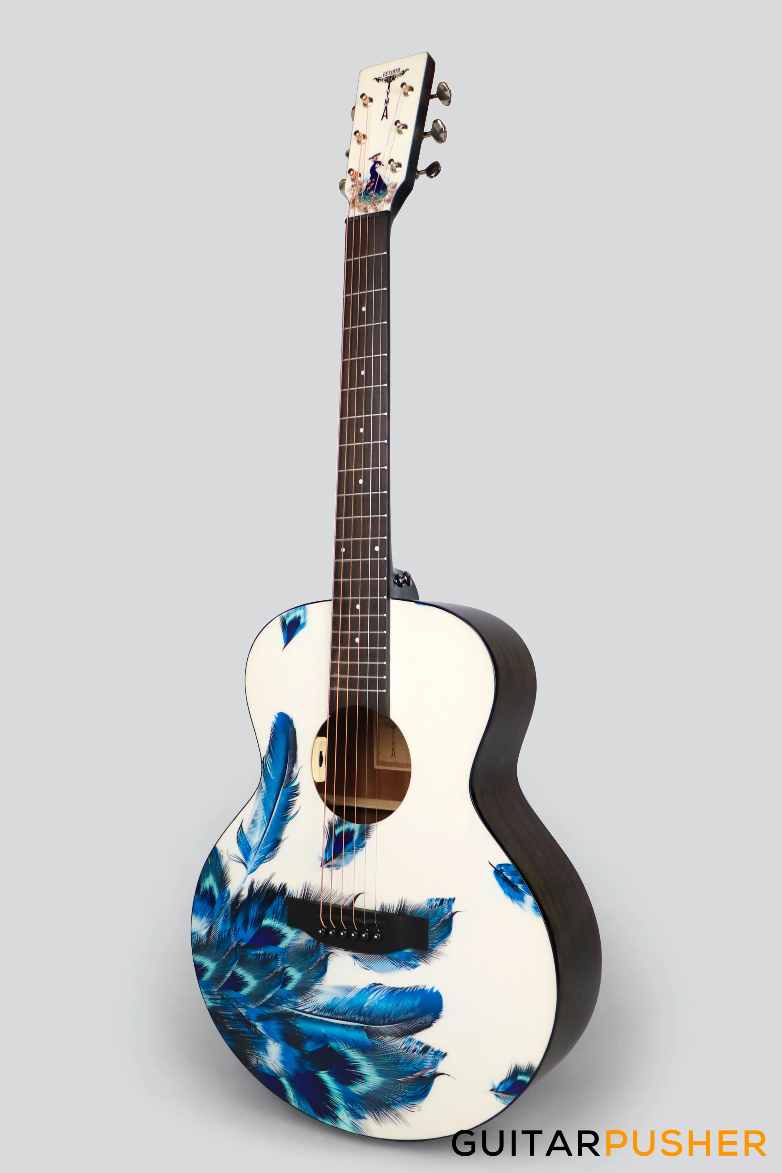 Tyma V-3 Plume Solid Top GS Mini 36 Acoustic Guitar - Image 4