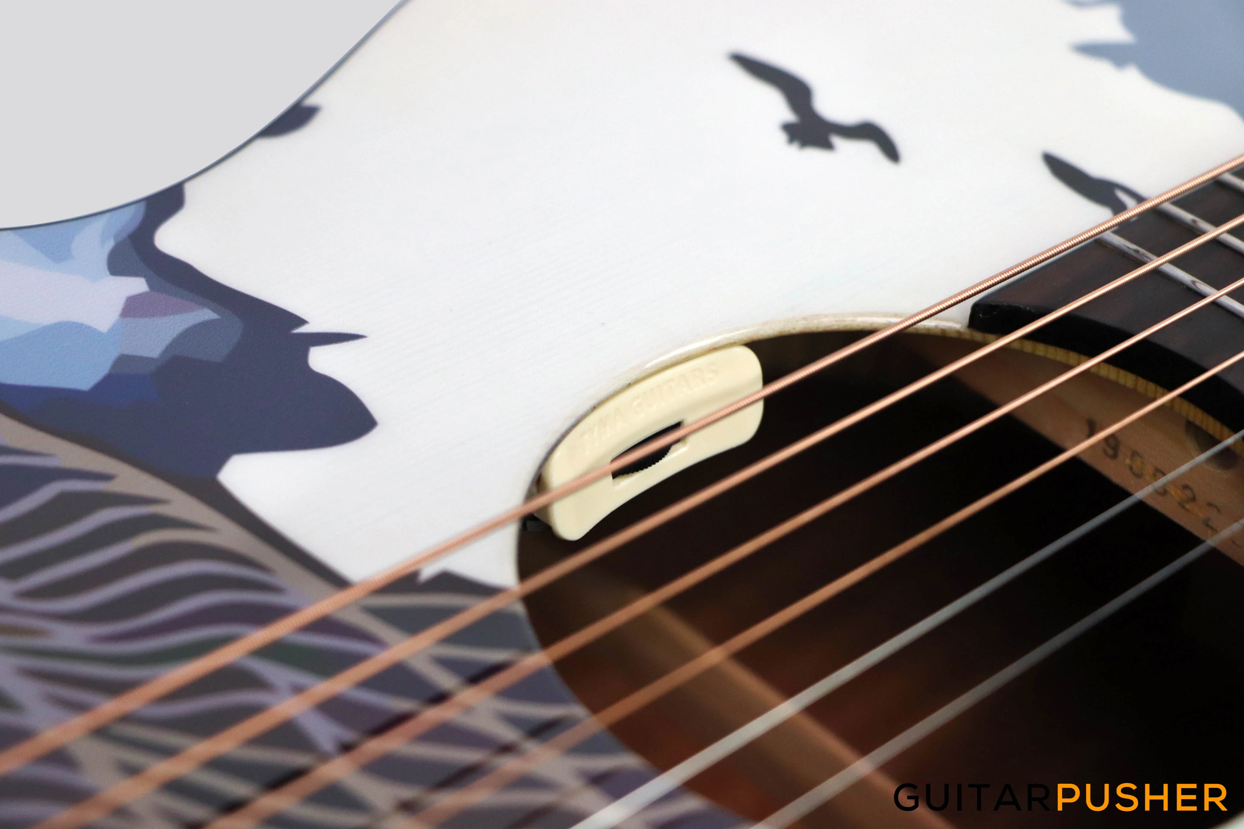 Tyma V-3 Ukiyoe Solid Top Auditorium Acoustic Guitar - Image 10