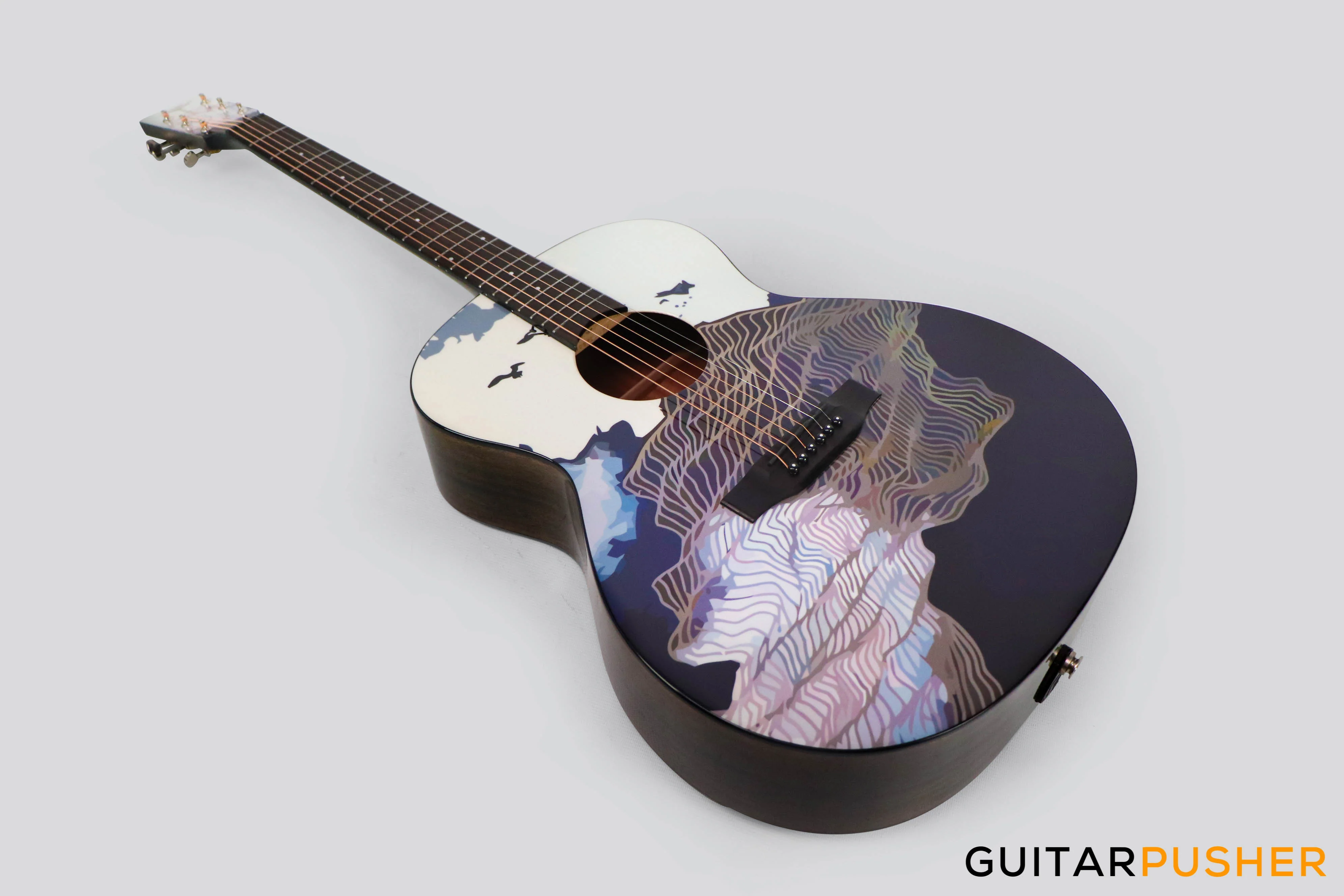 Tyma V-3 Ukiyoe Solid Top Auditorium Acoustic Guitar - Image 11
