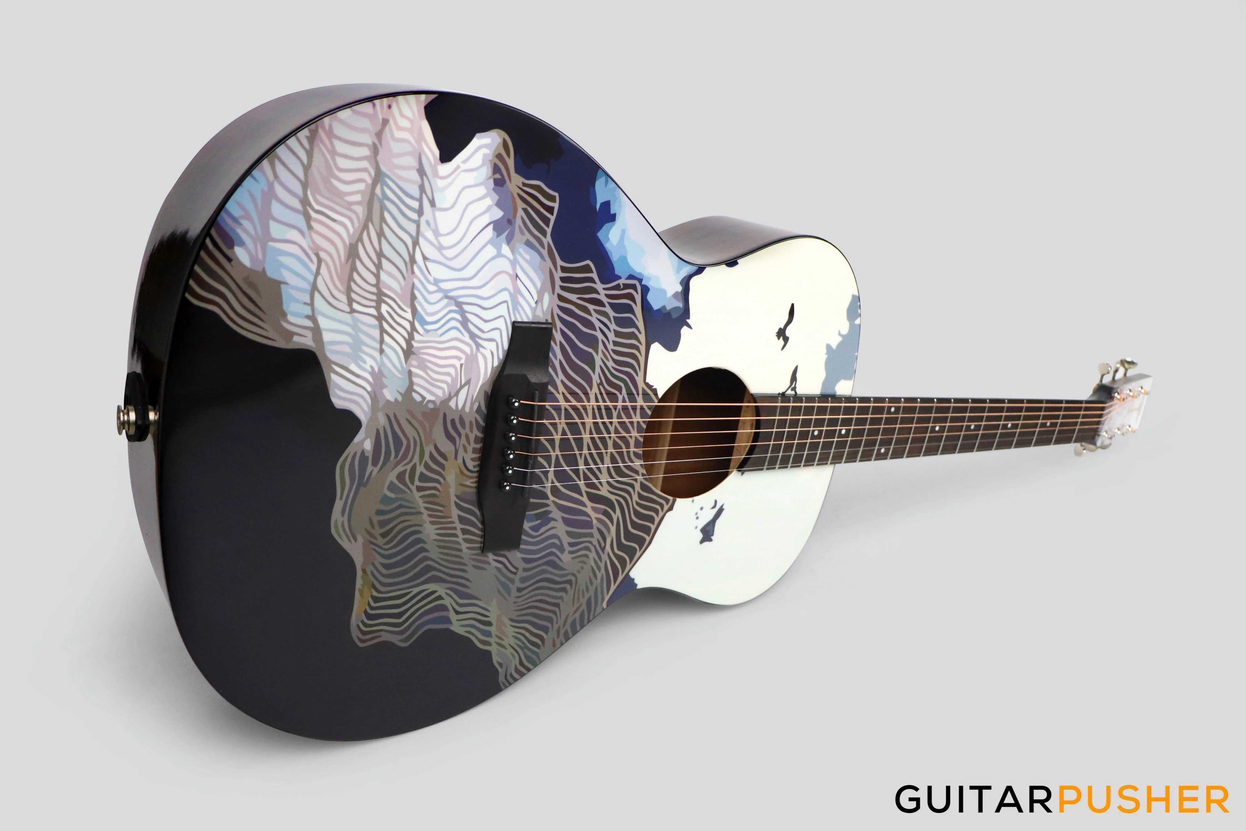 Tyma V-3 Ukiyoe Solid Top Auditorium Acoustic Guitar - Image 12