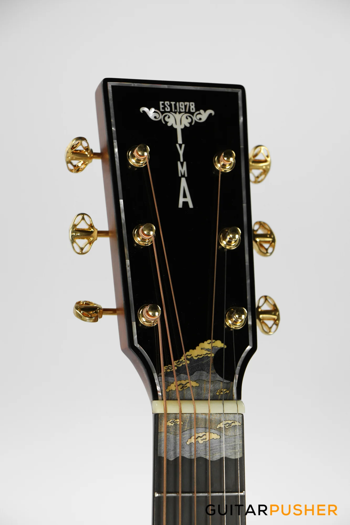 Tyma V-40E All-Solid Wood European Spruce Top Indian Rosewood Grand Auditorium Acoustic-Electric Guitar with T-200 preamp - Image 3
