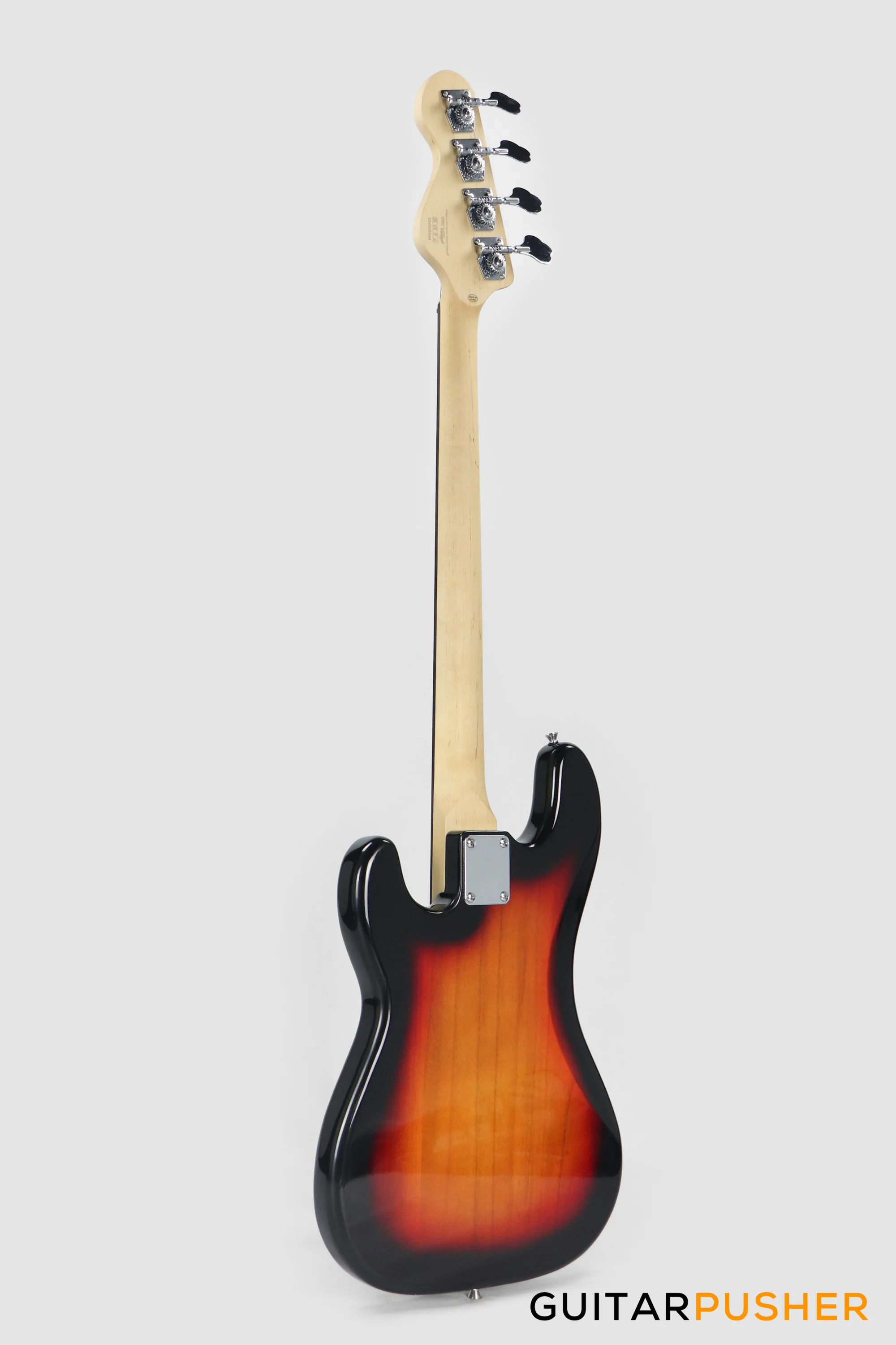 Vintage Coaster Series V40 4-String PB Bass w/ Kinsman 10-Watt Bass Amplifier, Gig Bag, & Accessories - 3-Tone Sunburst - Image 7