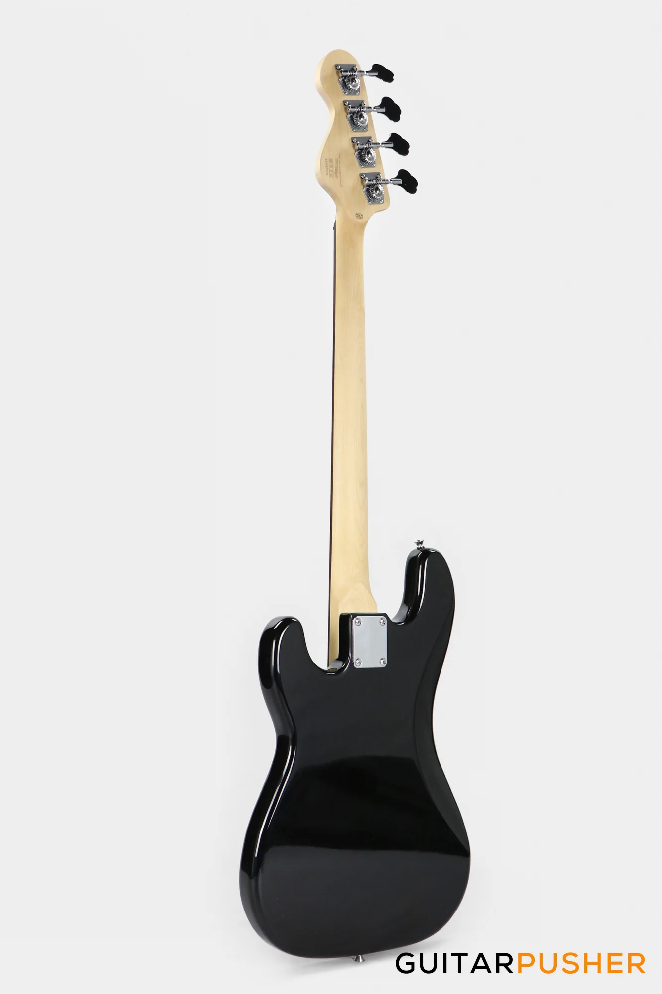 Vintage Coaster Series V40 4-String PB Bass w/ Kinsman 10-Watt Bass Amplifier, Gig Bag, & Accessories - Boulevard Black - Image 6