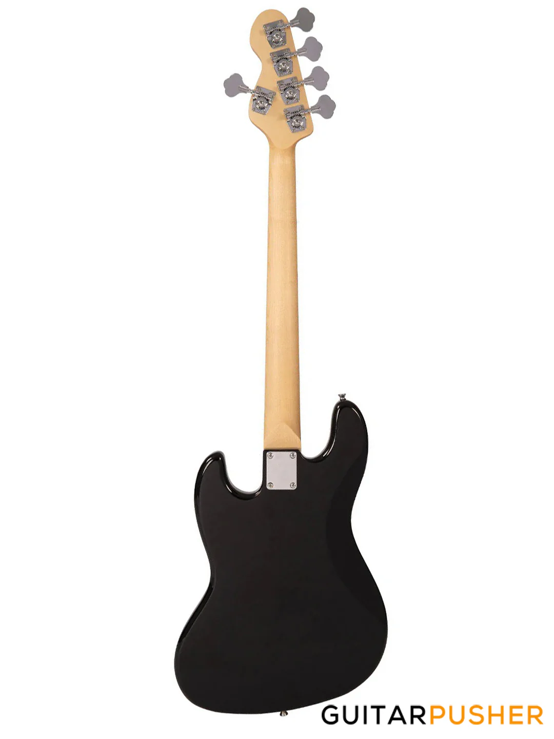 Vintage Coaster Series V495 5-String JB Bass w/ Kinsman 10-Watt Bass Amplifier, Gig Bag, & Accessories - Boulevard Black - Image 4