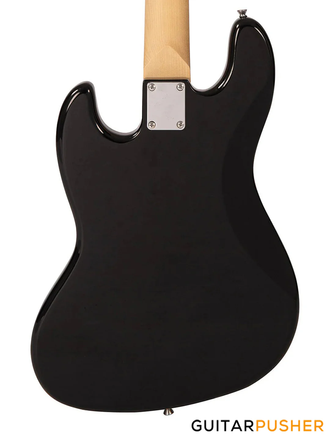 Vintage Coaster Series V495 5-String JB Bass w/ Kinsman 10-Watt Bass Amplifier, Gig Bag, & Accessories - Boulevard Black - Image 5