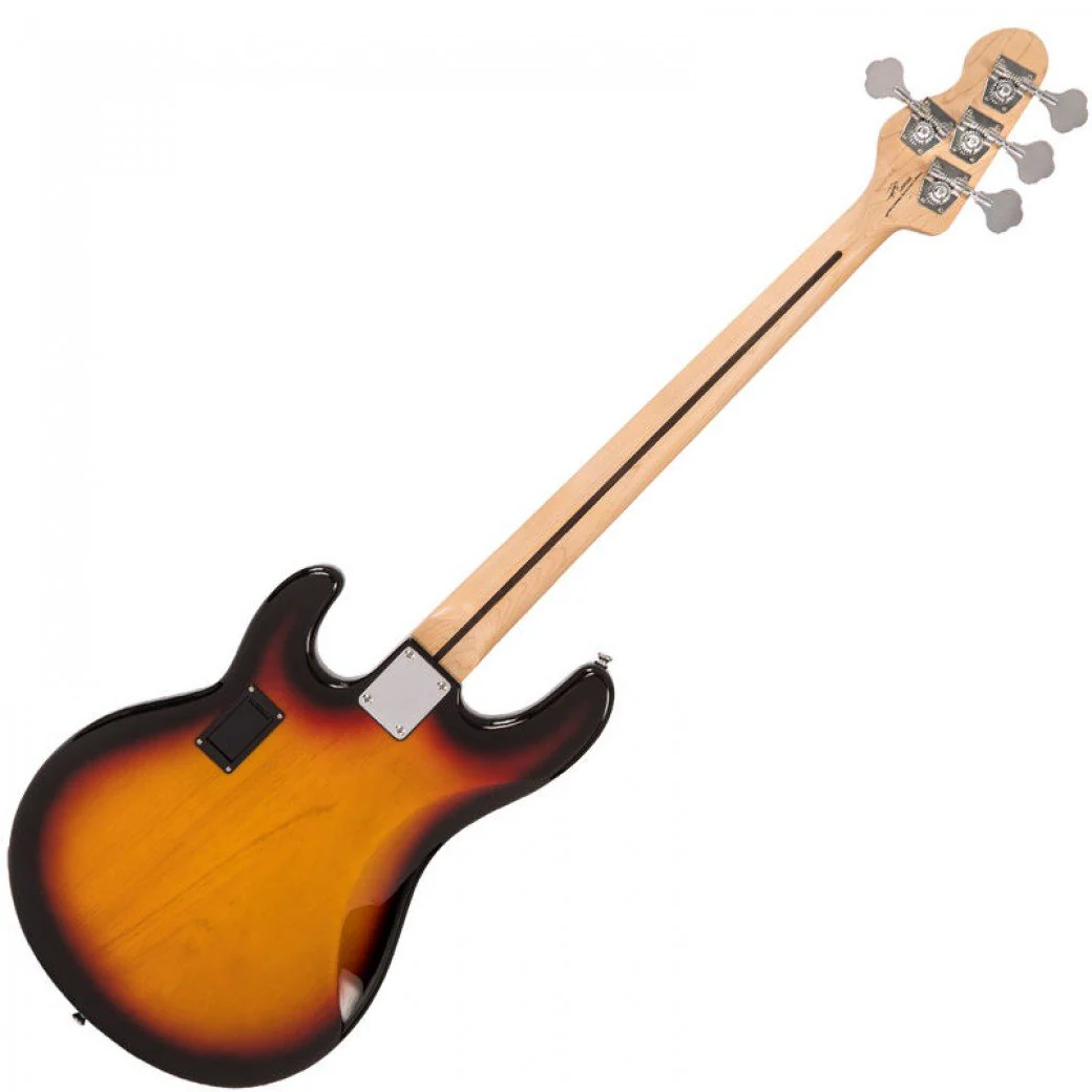 Vintage Reissued V96 4-String Active Bass - Sunset Sunburst - Image 3