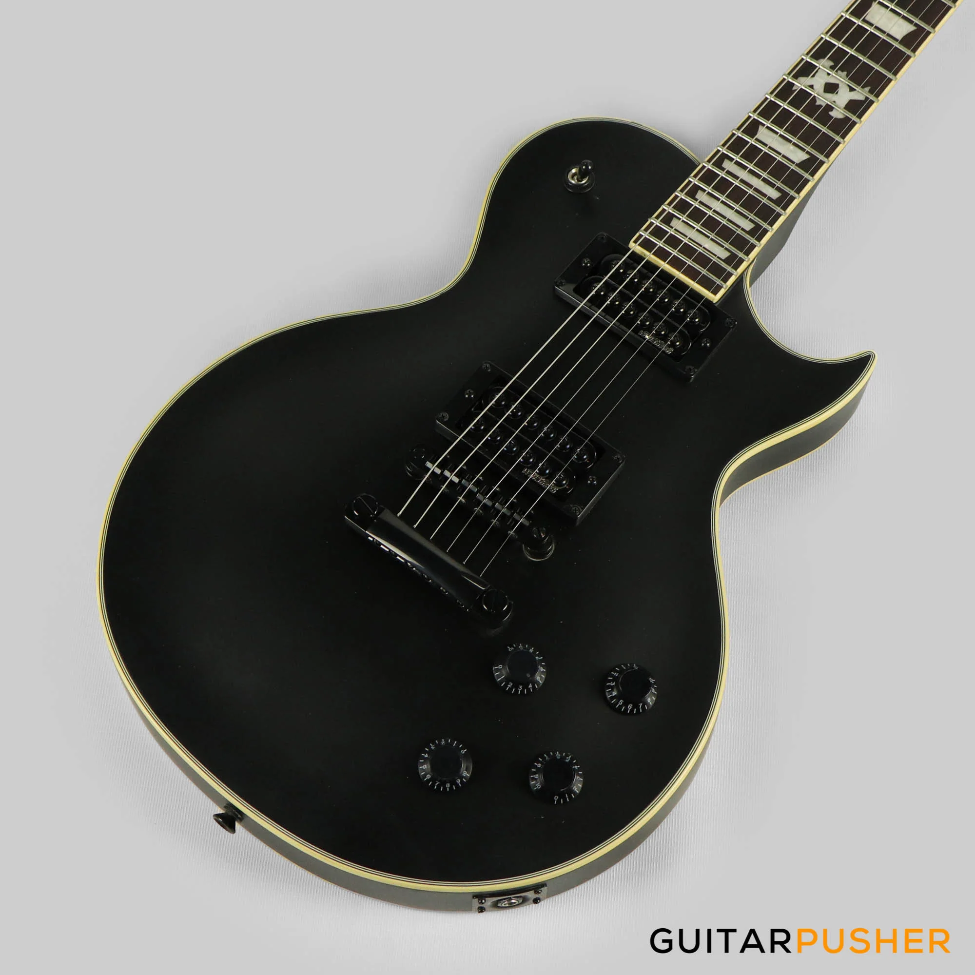Vintage V100 VMX Series Electric Guitar (Satin Black) - Image 10