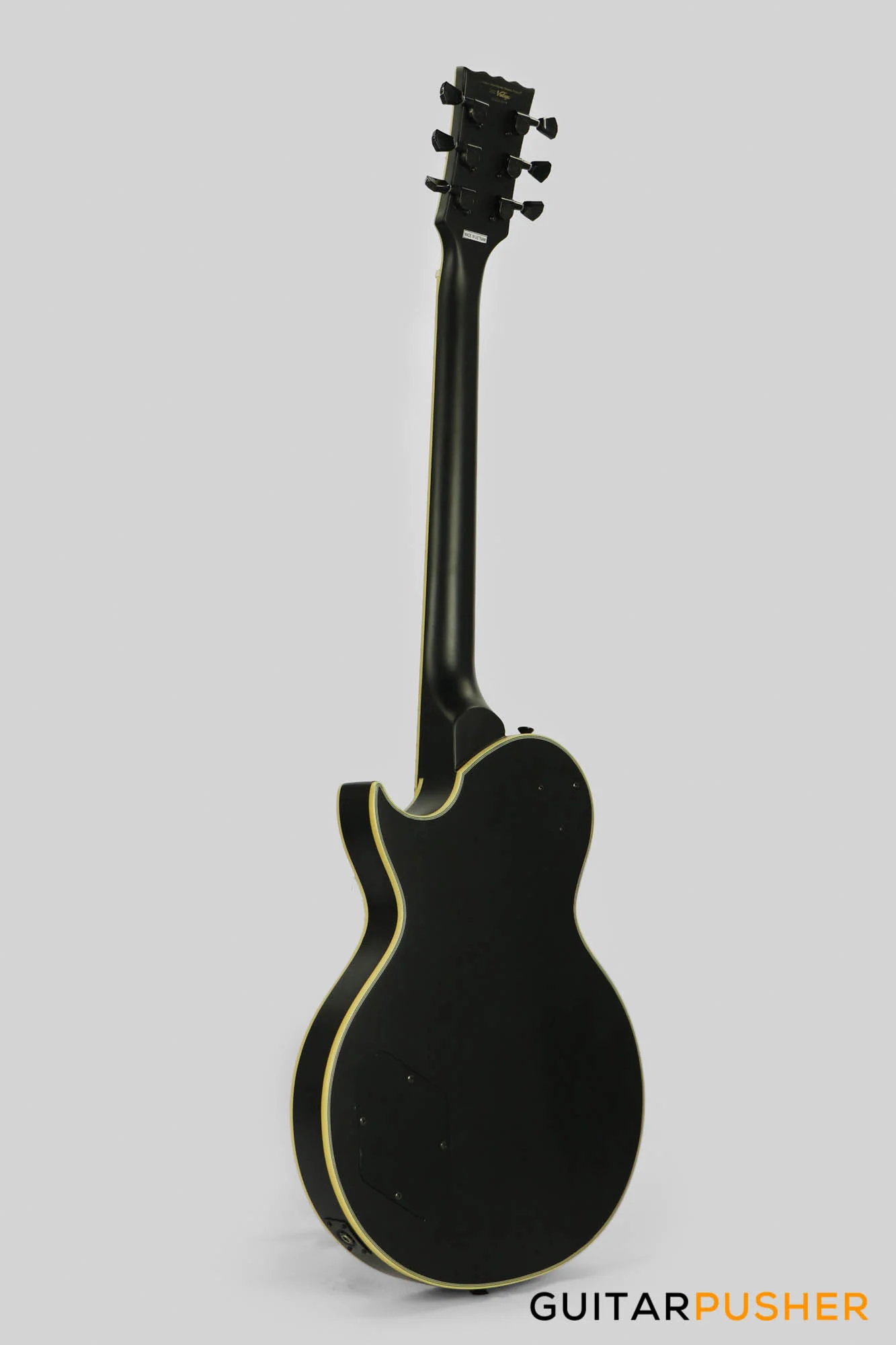 Vintage V100 VMX Series Electric Guitar (Satin Black) - Image 6