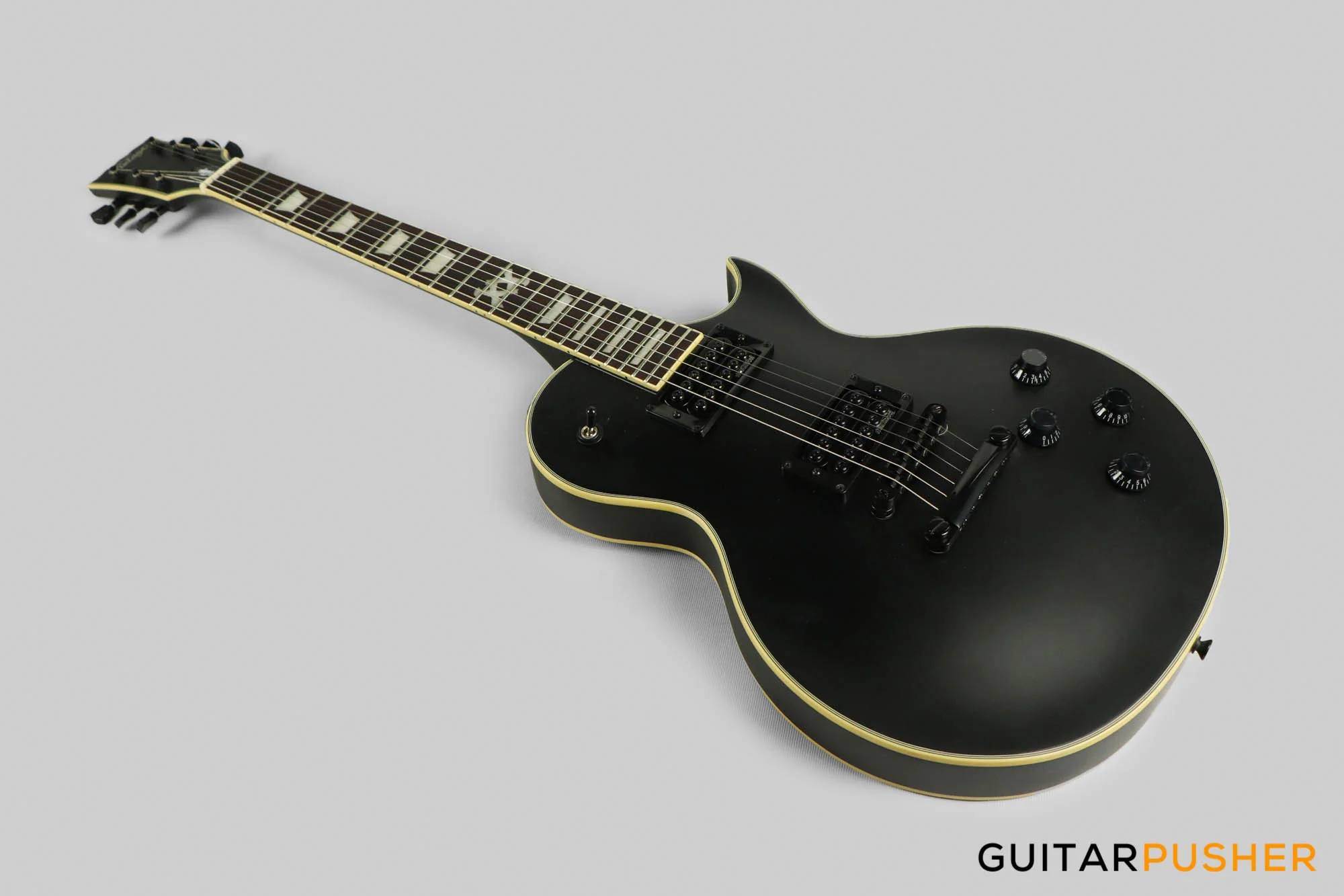 Vintage V100 VMX Series Electric Guitar (Satin Black) - Image 9