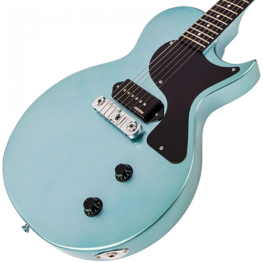 Vintage V120 Reissue Electric Guitar - Gun Hill Blue - Image 4