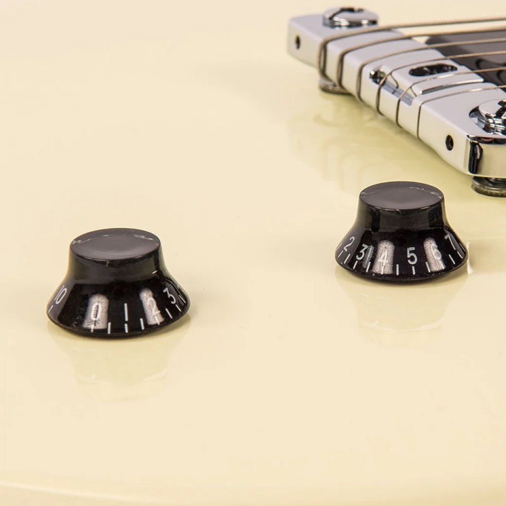 Vintage V130 Reissue Electric Guitar - Vintage White - Image 10