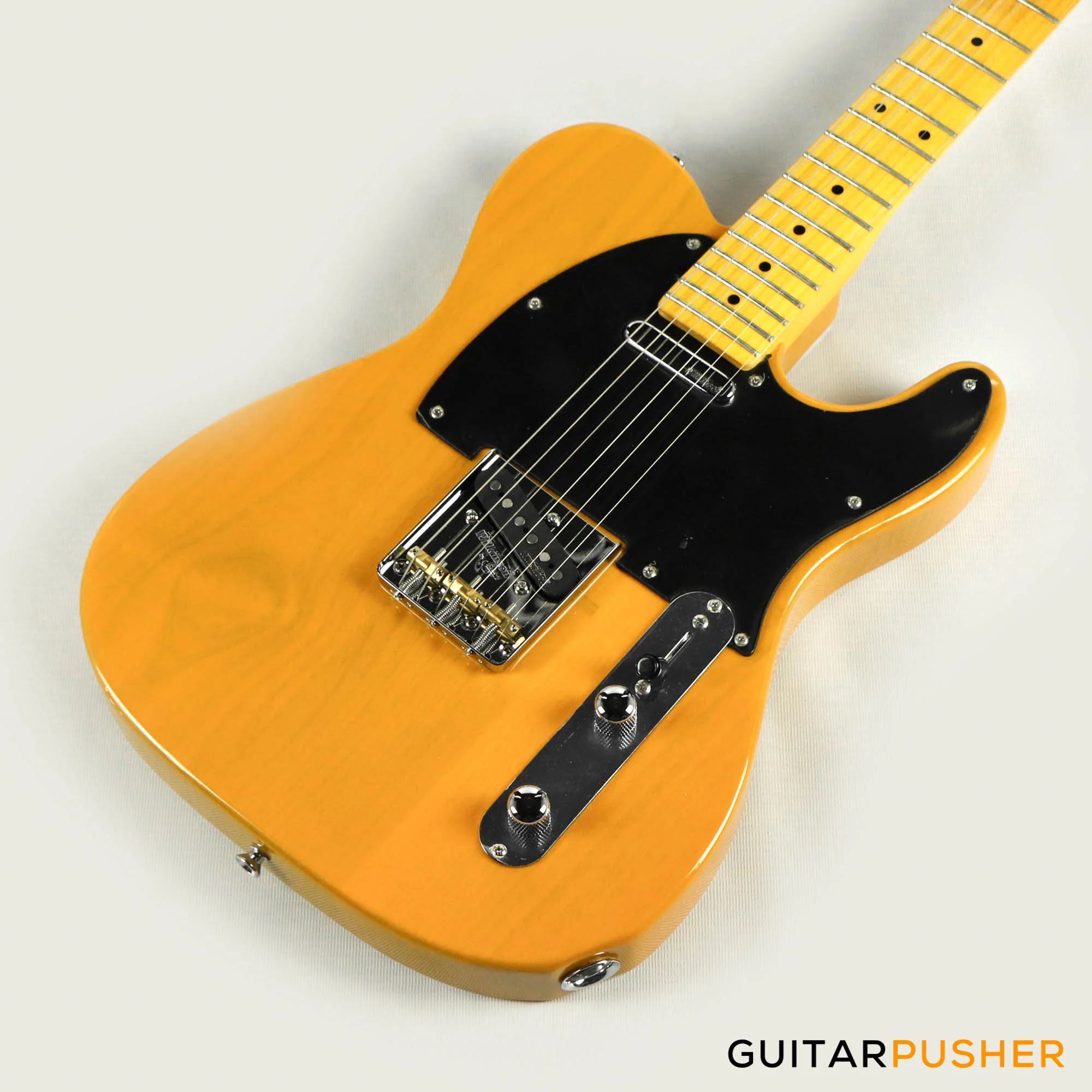 Vintage V52 T-Style Reissue Electric Guitar - Butterscotch - Image 10
