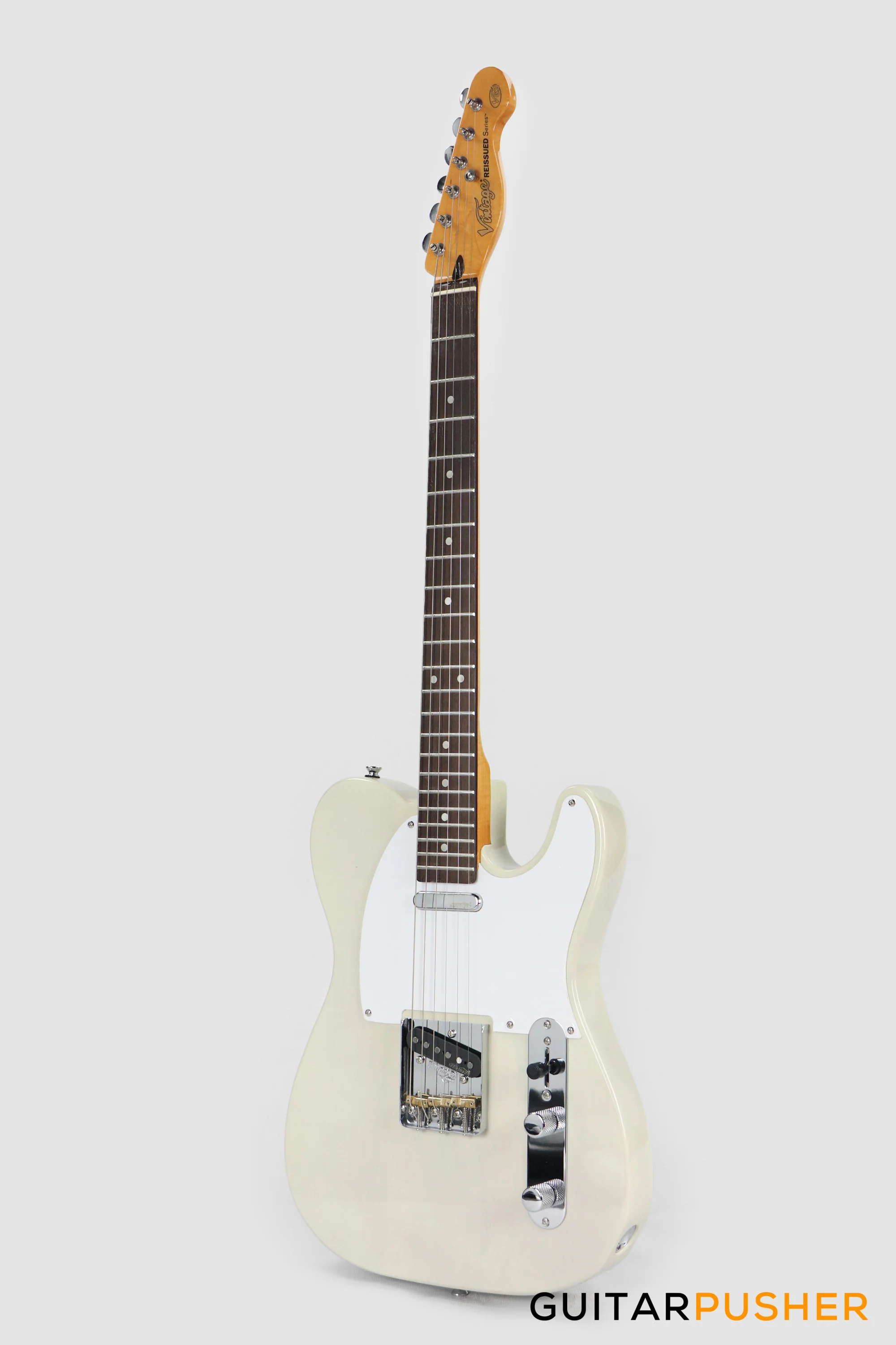 Vintage V62 T-Style Reissue Electric Guitar - Ash Blonde - Image 7