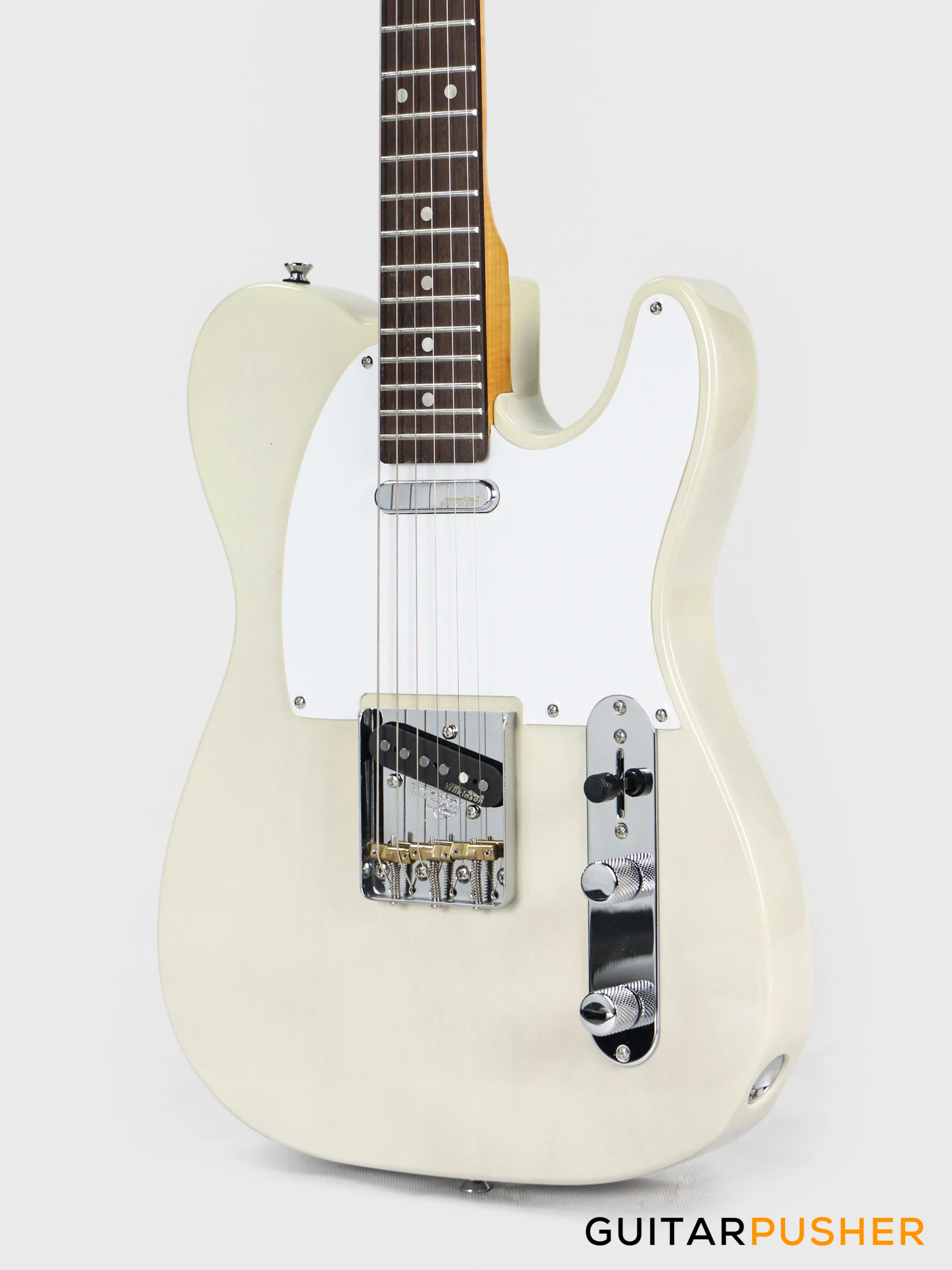 Vintage V62 T-Style Reissue Electric Guitar - Ash Blonde - Image 8