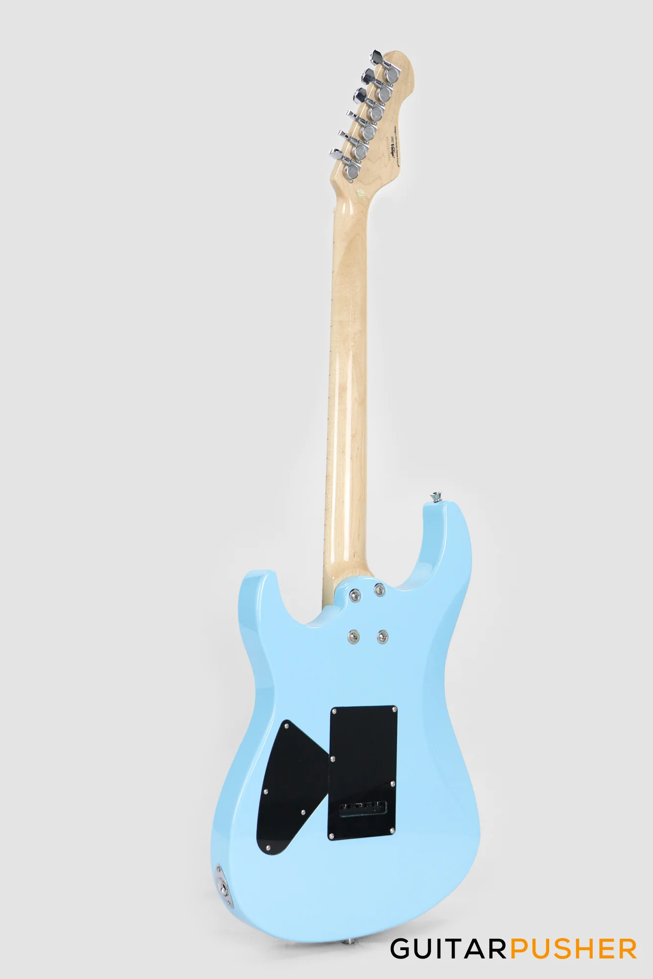 Vintage V6M24 Super S-Style Electric Guitar - Laguna Blue - Image 6