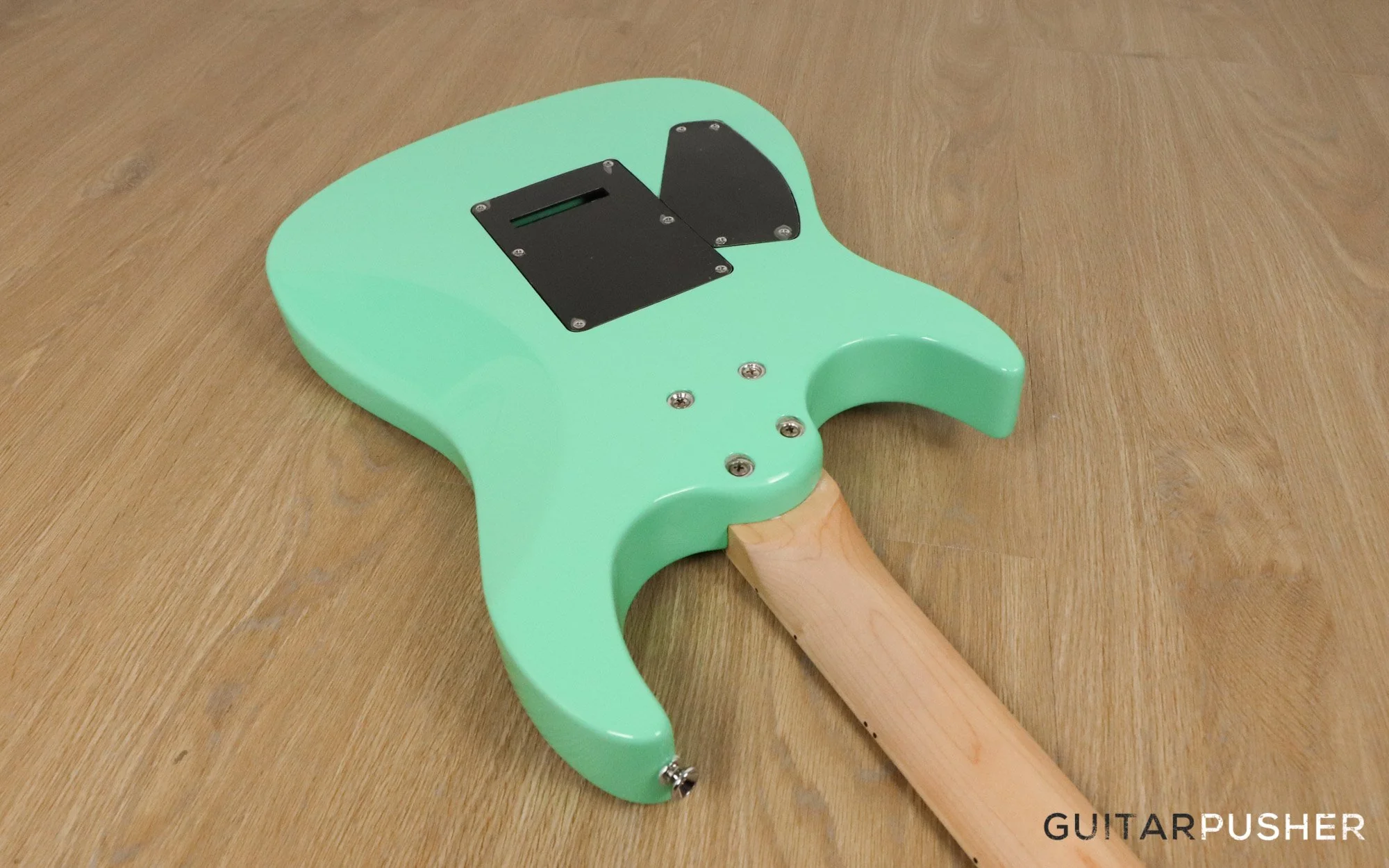 Vintage V6M24 Super S-Style Electric Guitar - Ventura Green - Image 3
