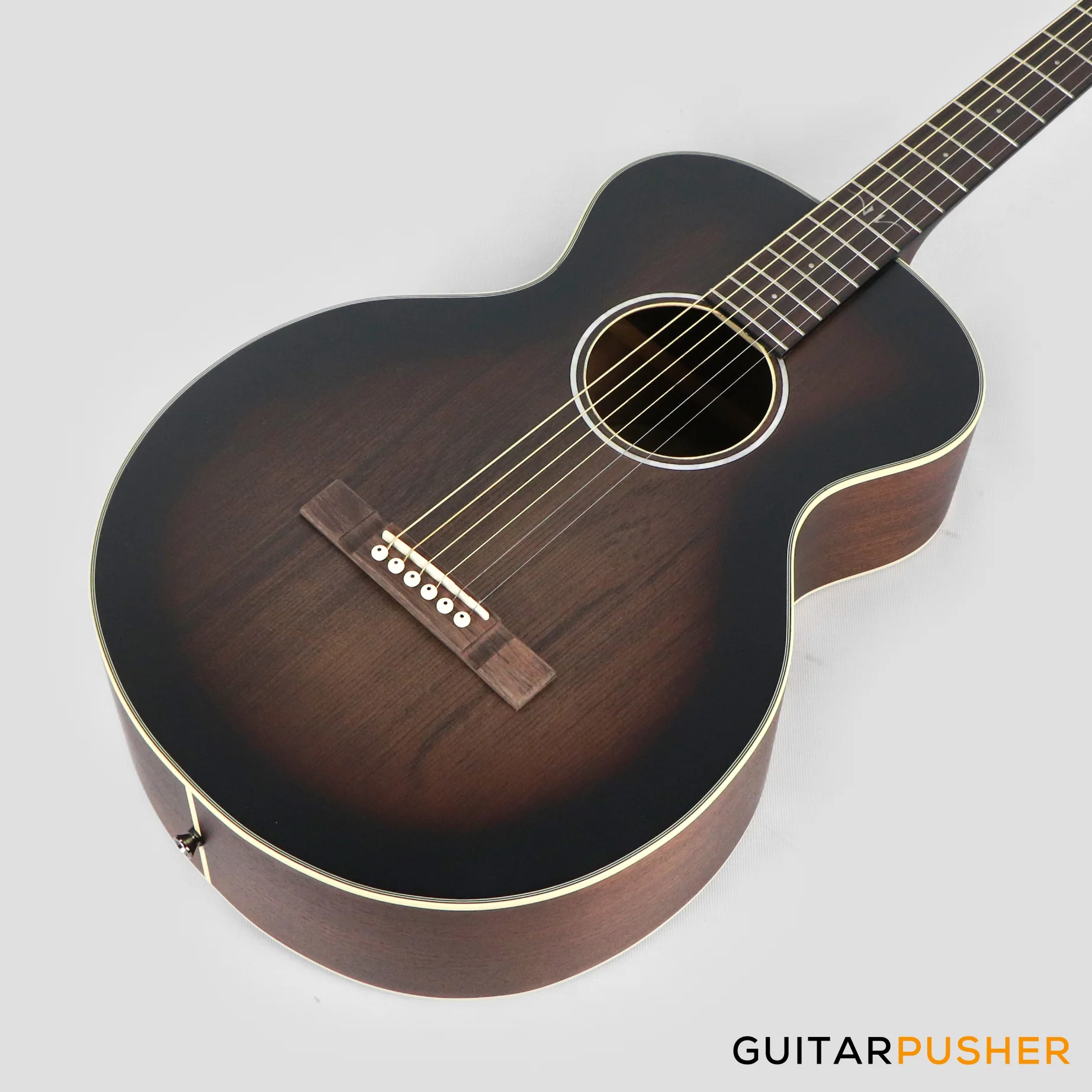 Vintage V880AQ Historic Series Parlour Acoustic Guitar - Aged Finish - Image 10