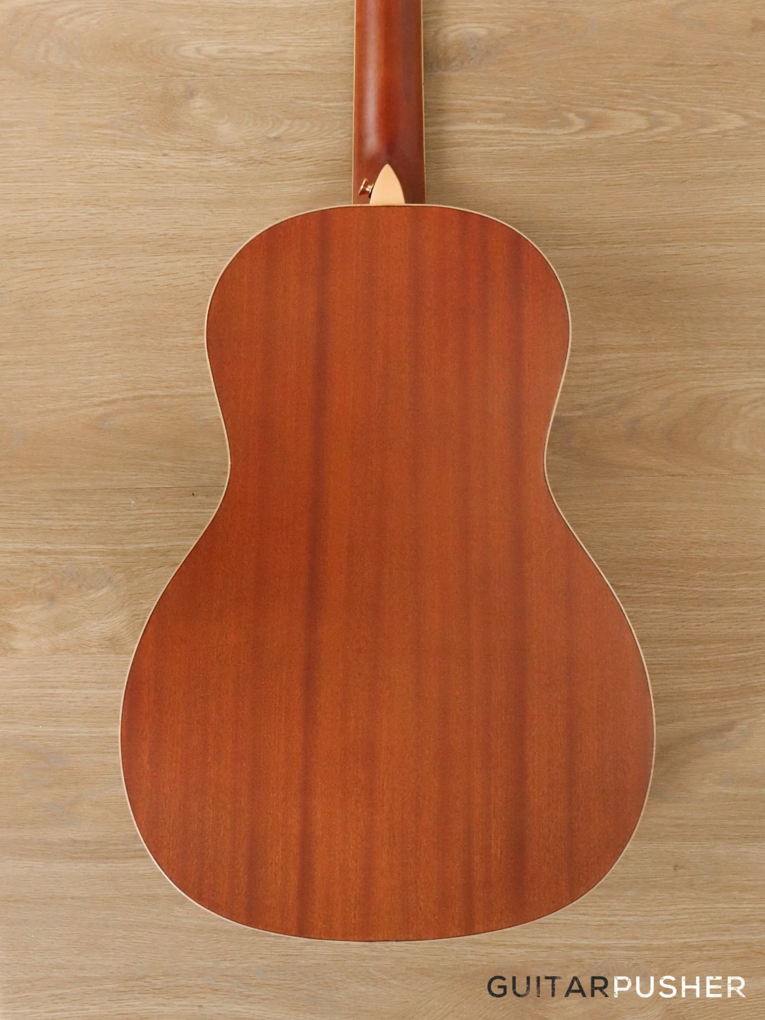Vintage V880N Solid Top 00 Parlor Acoustic Guitar - Natural - Image 5