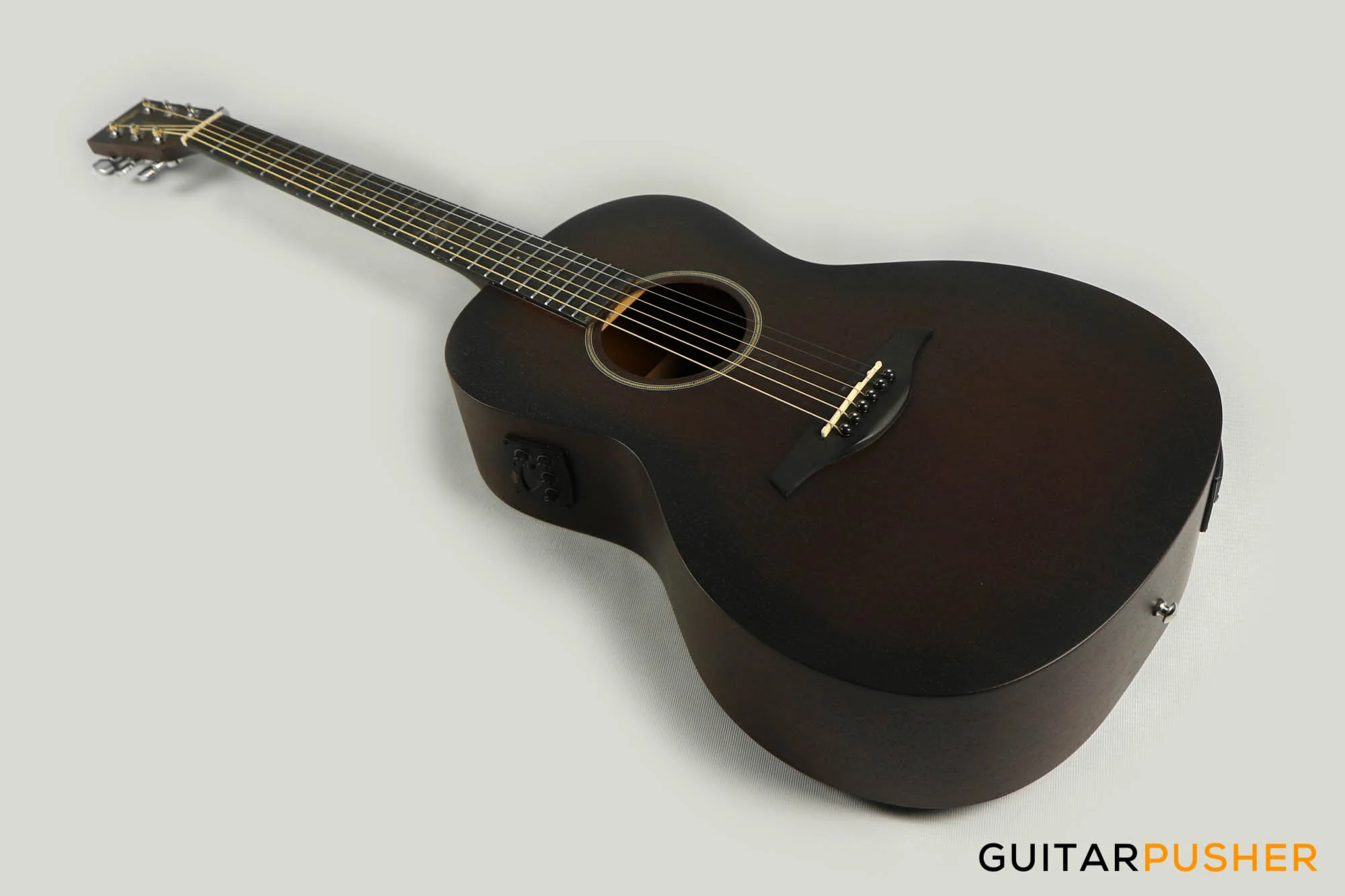Vintage VE880WK Statesboro Parlour Acoustic-Electric Guitar - Whisky Sour - Image 10
