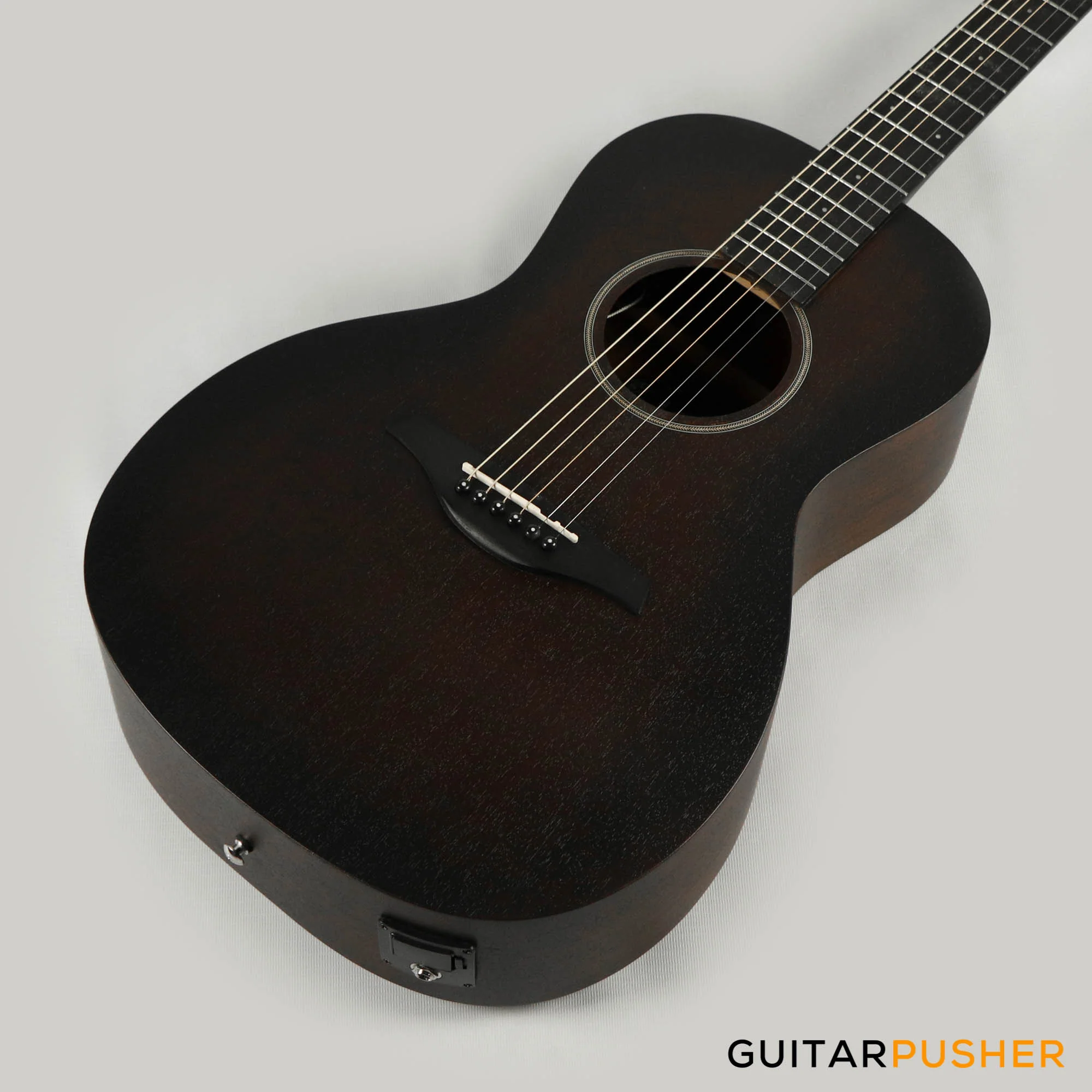 Vintage VE880WK Statesboro Parlour Acoustic-Electric Guitar - Whisky Sour - Image 12
