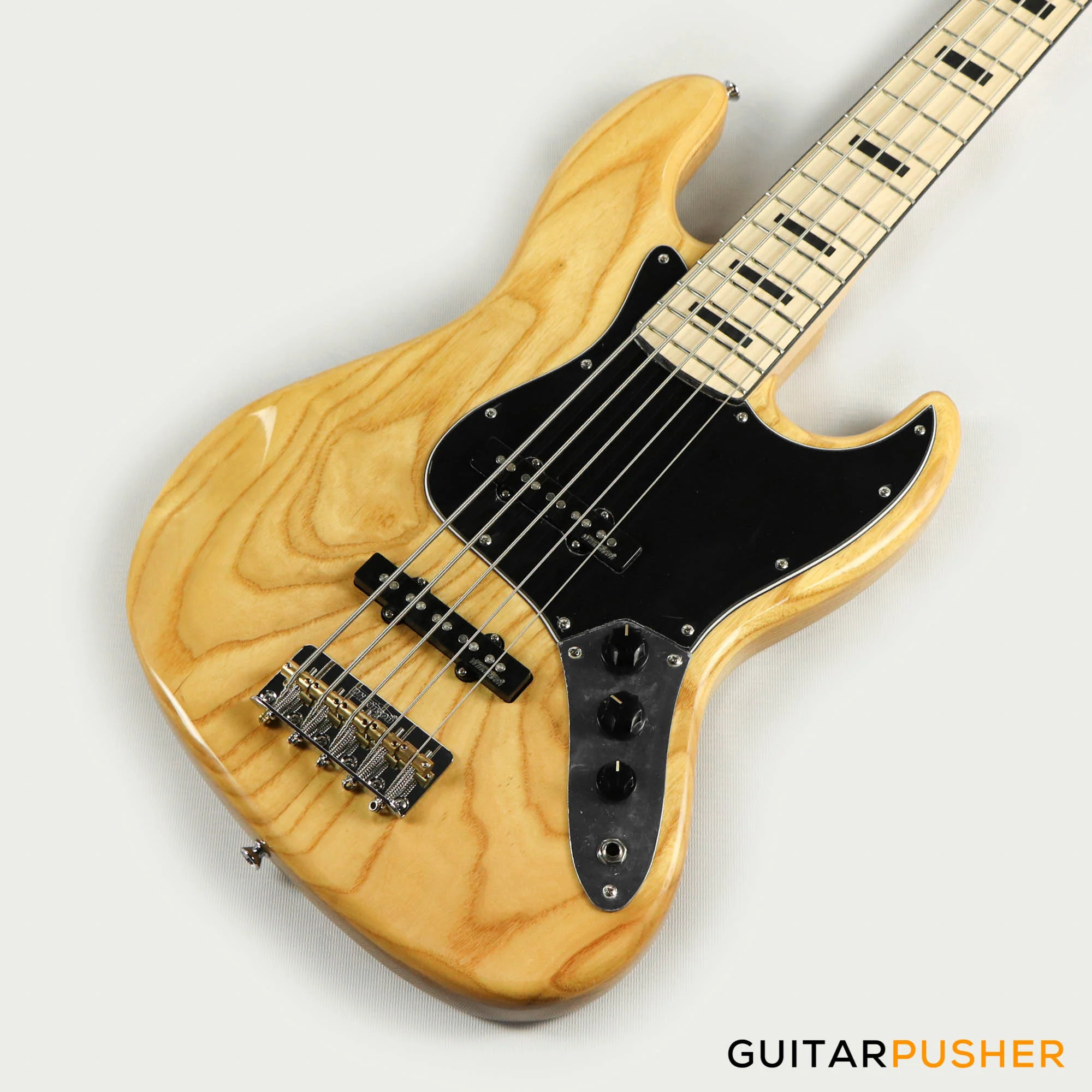 Vintage VJ75 Maple Board Reissue Bass Guitar - Natural - Image 16