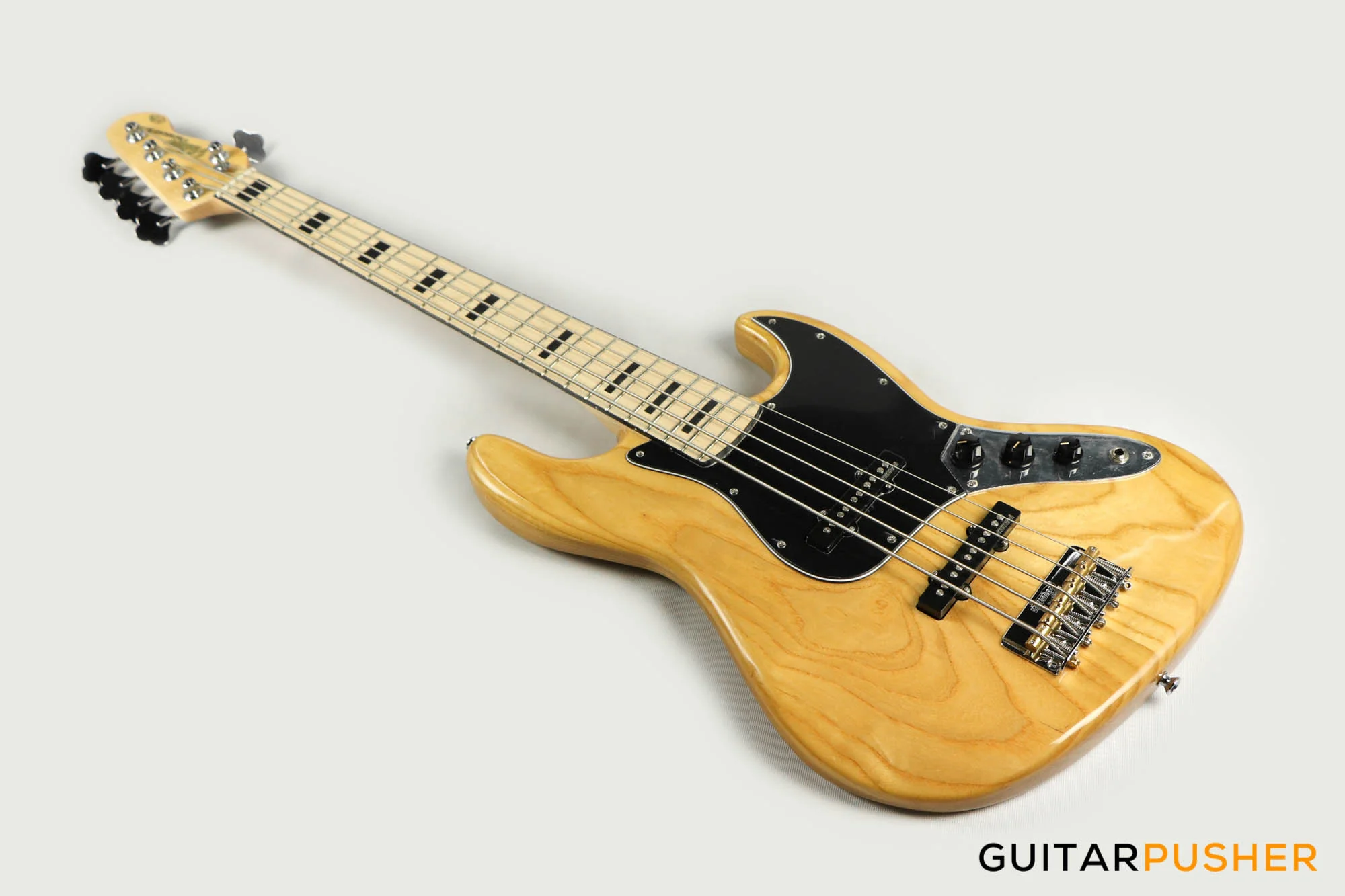Vintage VJ75 Maple Board Reissue Bass Guitar - Natural - Image 6