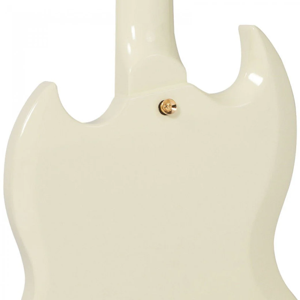Vintage VS6 Reissue SG Electric Guitar - Vintage White w/ Gold Hardware - Image 3