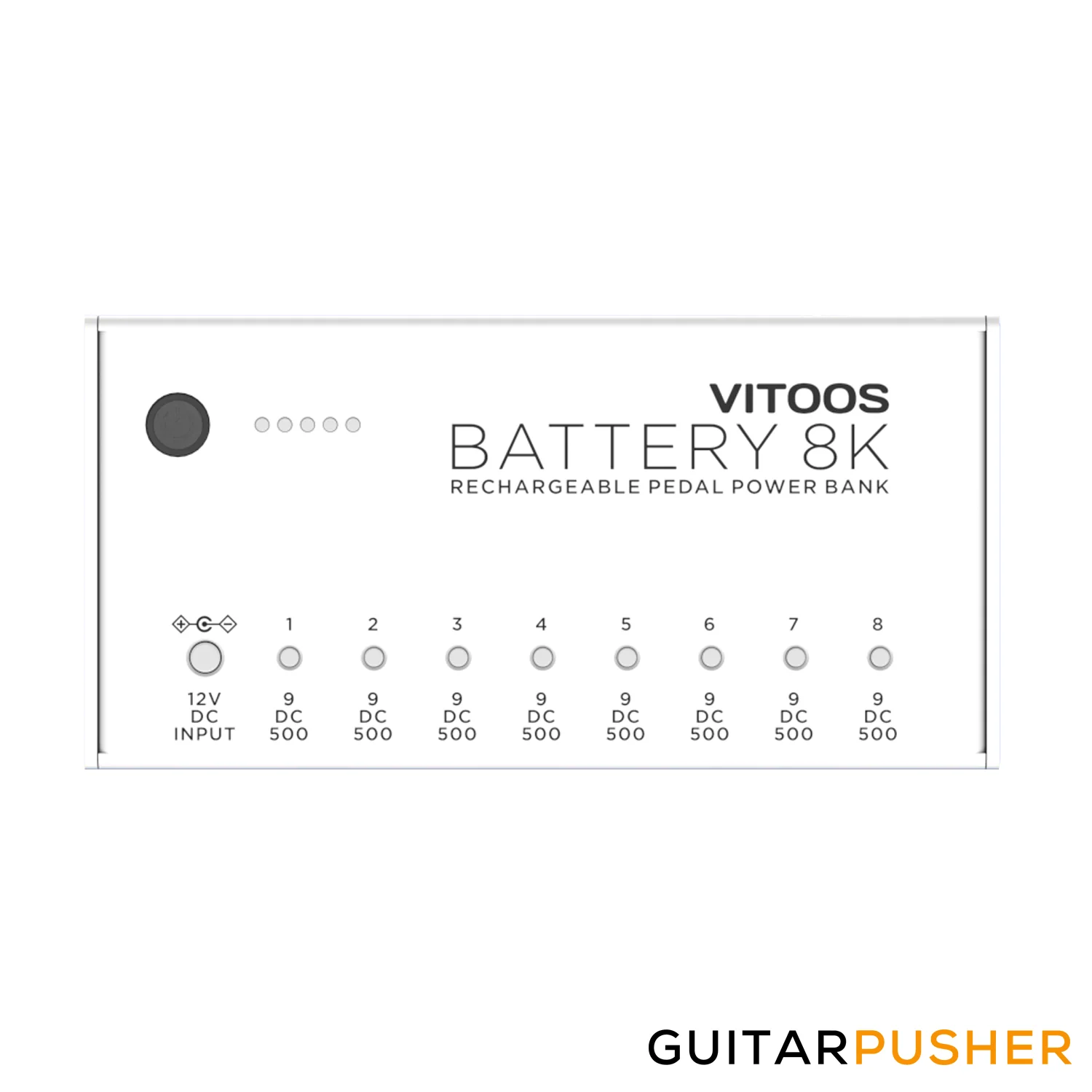 Vitoos Battery 8k 8-Output Fully Isolated Rechargeable Power Bank for Effects (9V) - Image 2