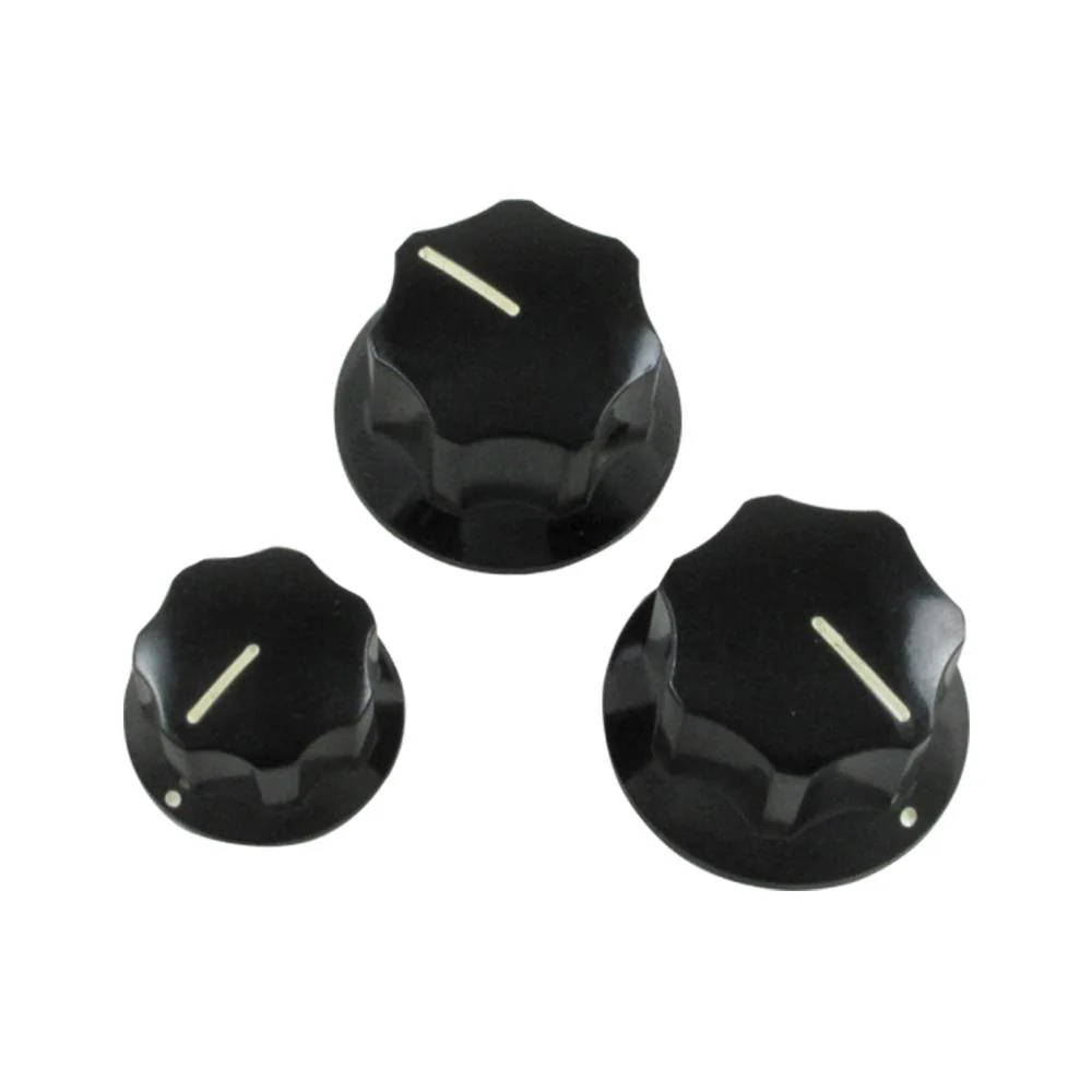 WD Jazz Bass Knob Set Volume/Volume/Tone (screw-less)