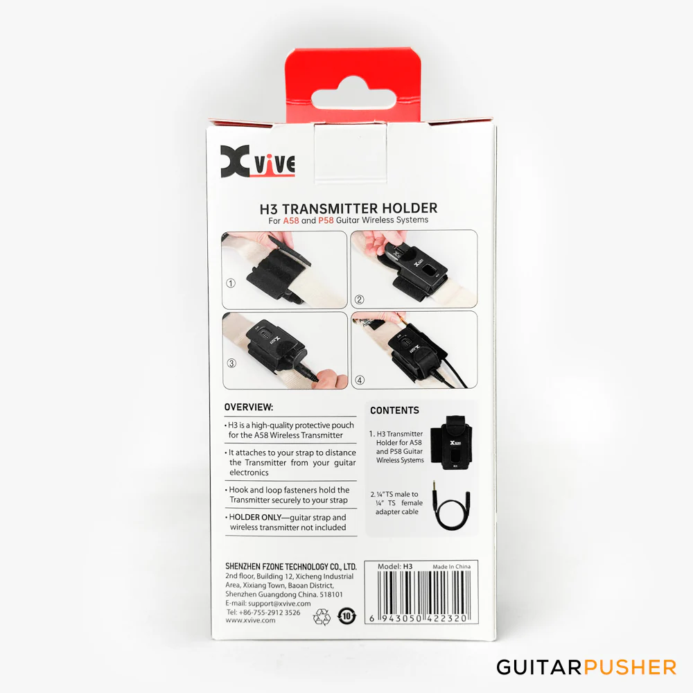 Xvive Audio H3 A58 Transmitter Holder (Black) - Image 3