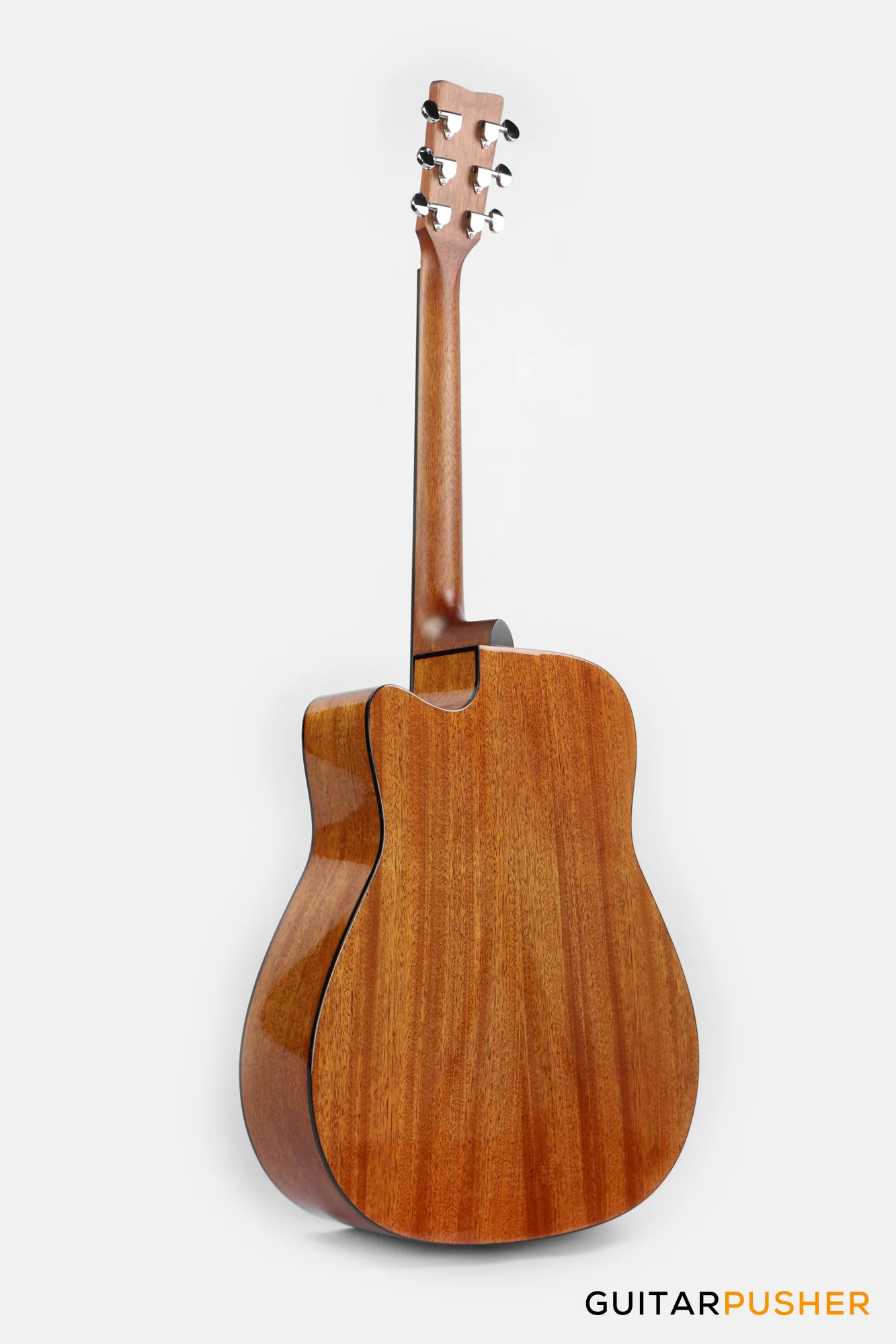 YAMAHA FGX800C Solid Spruce Top/Nato Okume Dreadnought Cutaway Acoustic-Electric Guitar - Natural - Image 7